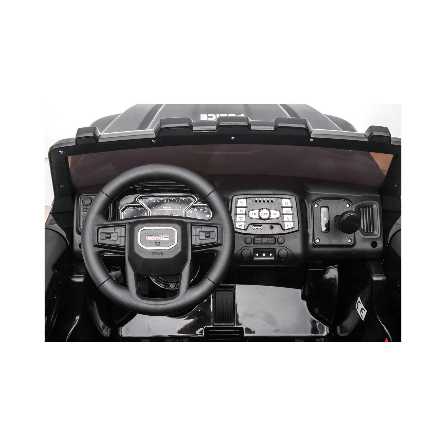 2024 24V GMC Sierra Denali 2 Seater Kids Ride On Police Truck