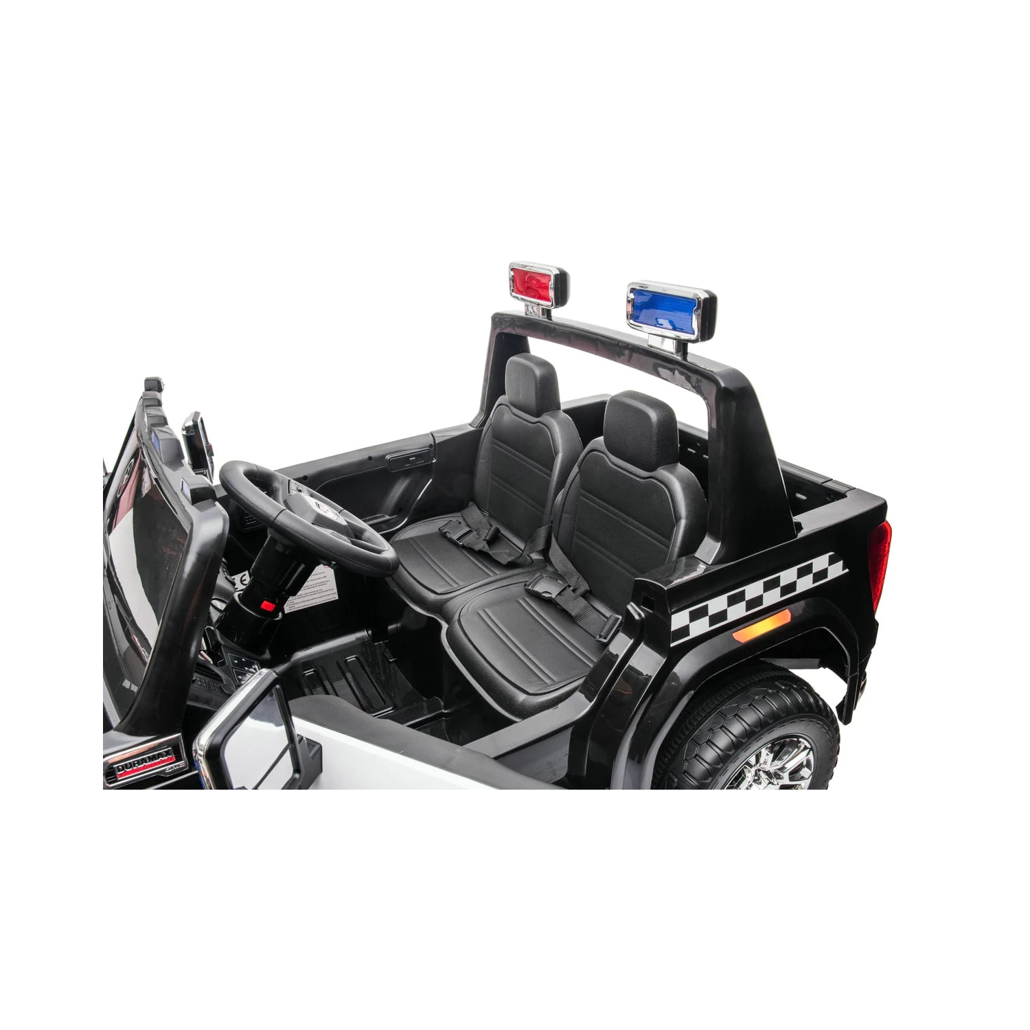 2024 24V GMC Sierra Denali 2 Seater Kids Ride On Police Truck