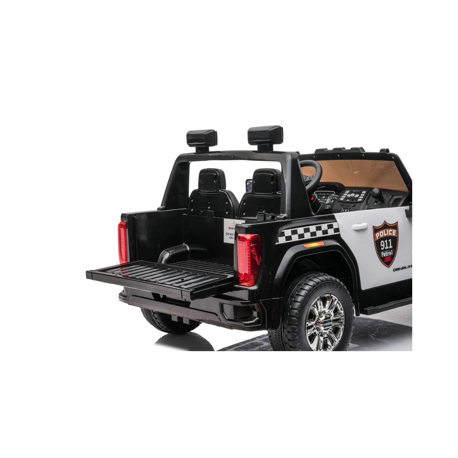 2024 24V GMC Sierra Denali 2 Seater Kids Ride On Police Truck