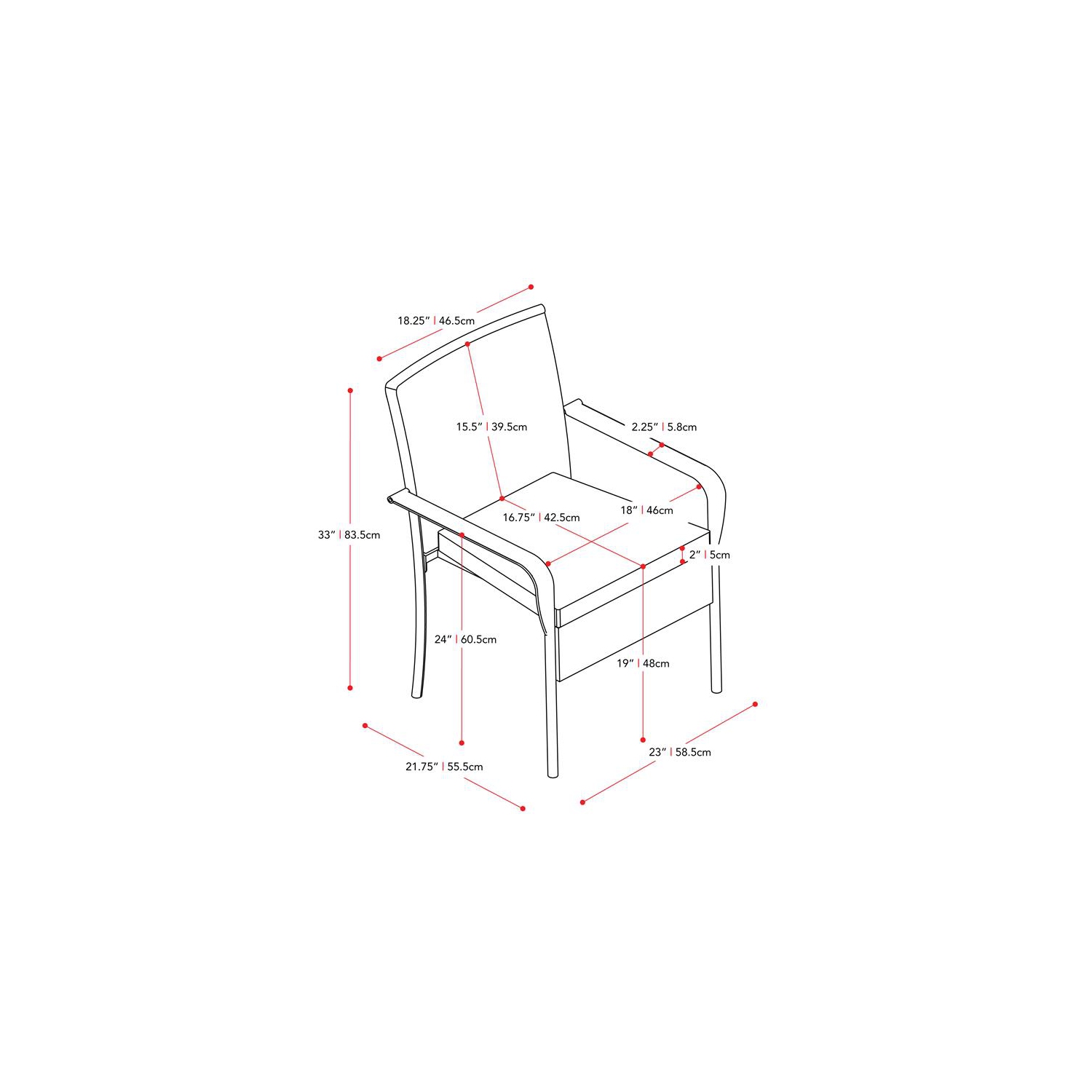 CorLiving Patio Dining Stackable Chair Set of 2 - Black Resin Rattan Wicker