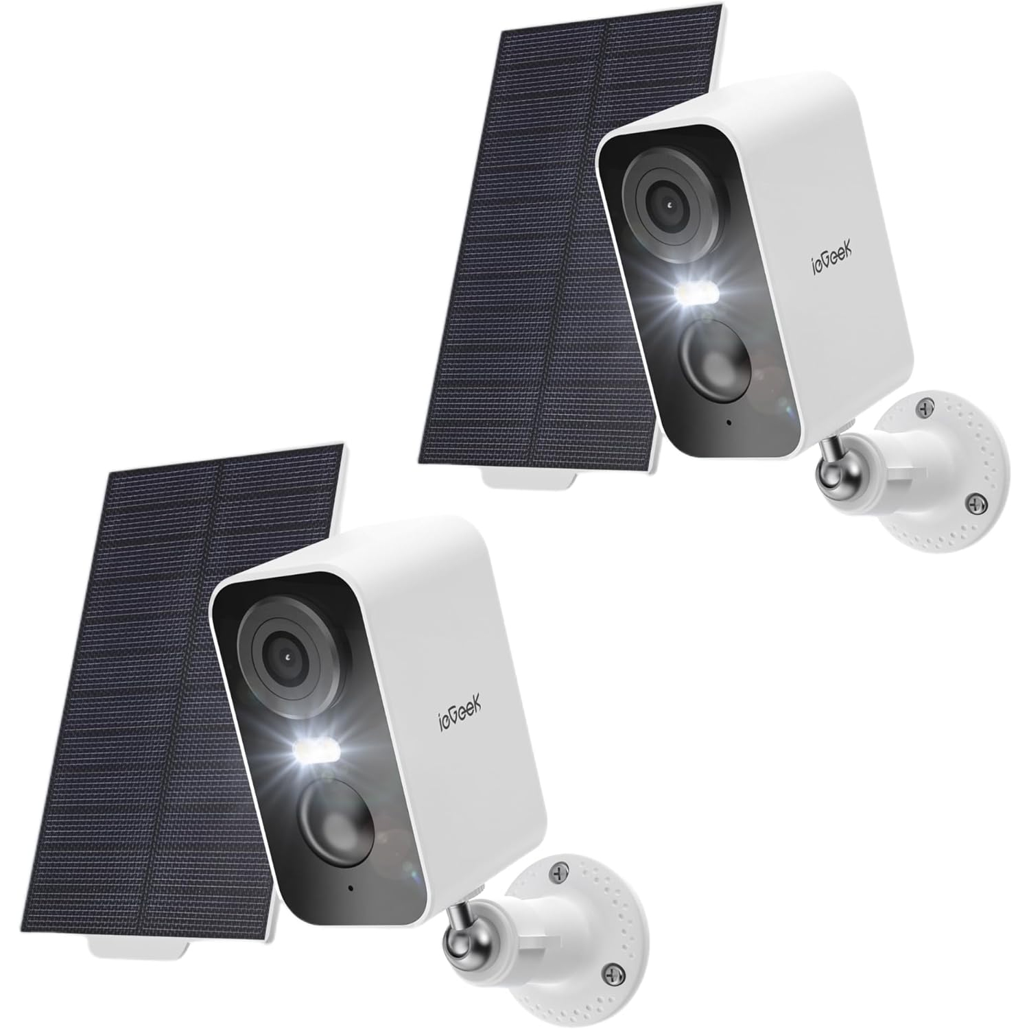 ieGeek - Solar Security Cameras Wireless Outdoor with Solar Panel Pack of 2