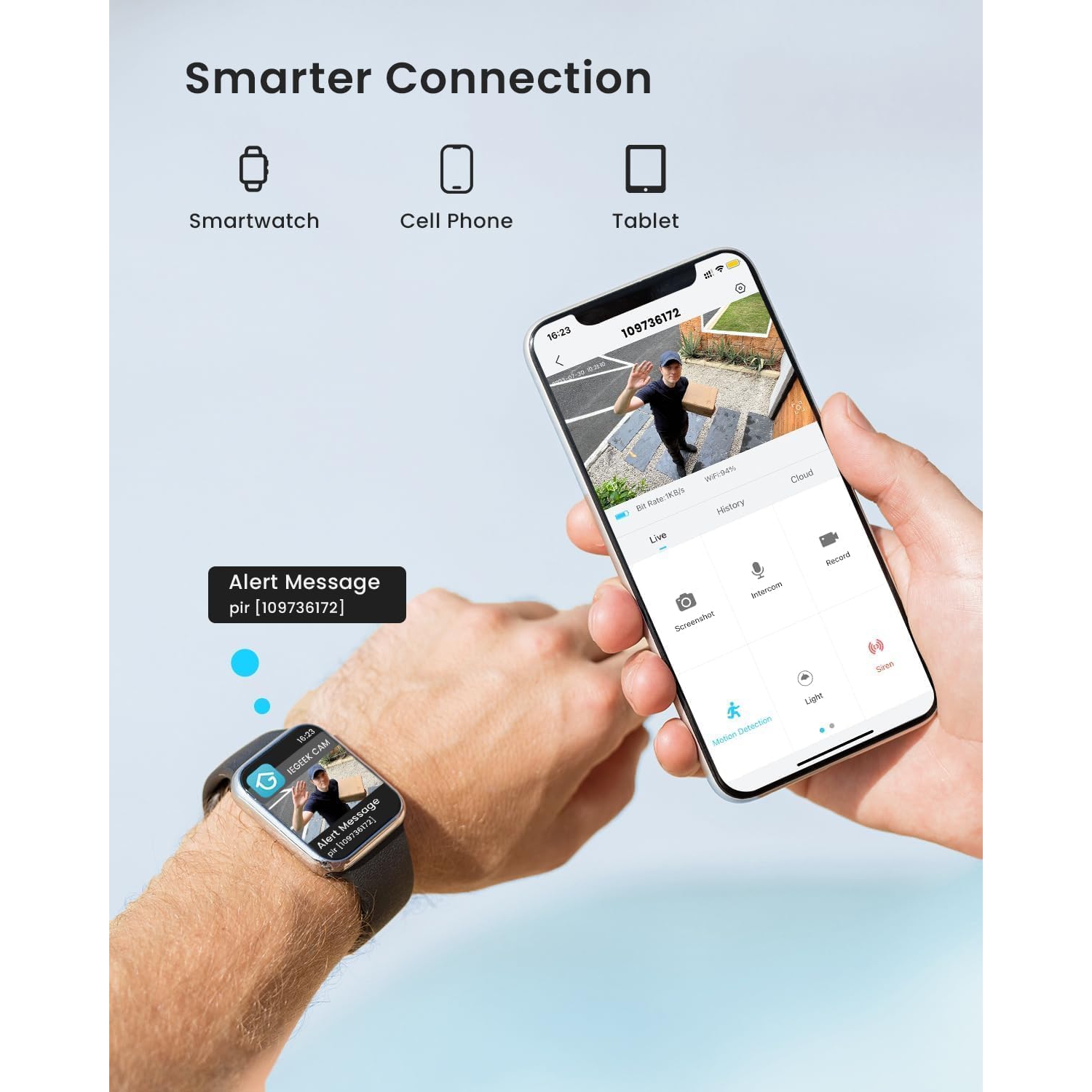 ieGeek - Solar Security Cameras Wireless Outdoor with Solar Panel Pack of 2