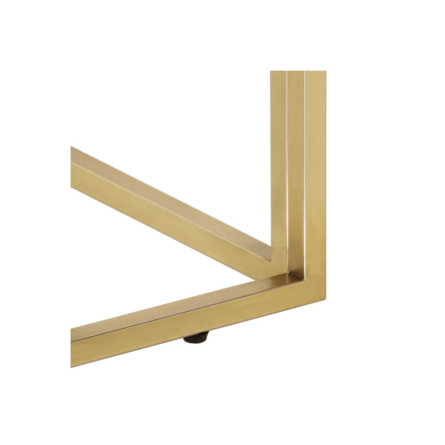 vidaXL Coffee Table Gold Stainless Steel and Tempered Glass