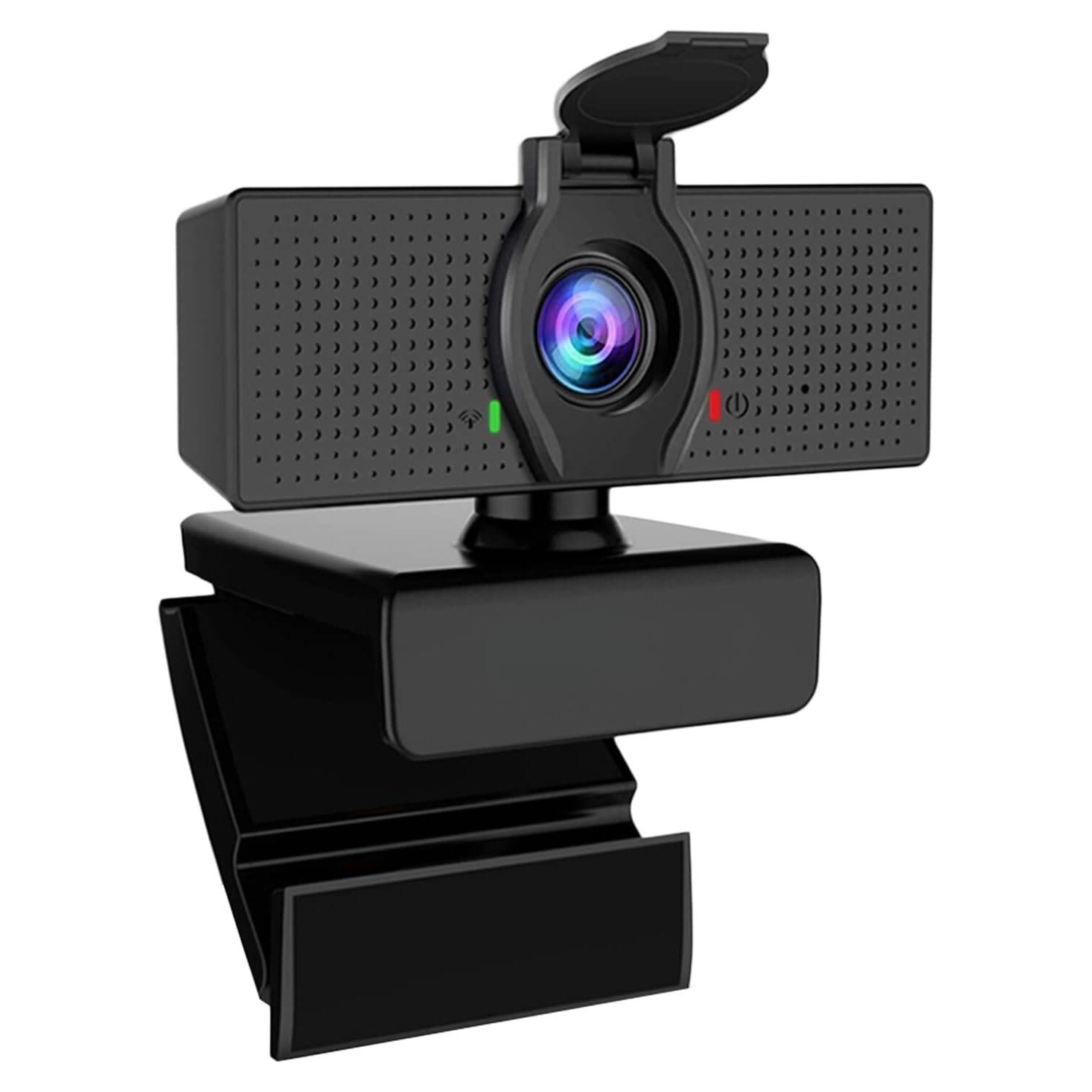 1080P Webcam with Microphone, Software Control & Privacy Cover, USB HD Computer Web Camera, Plug and Play, for Conferencing and Calling, Zoom/Skype/Teams
