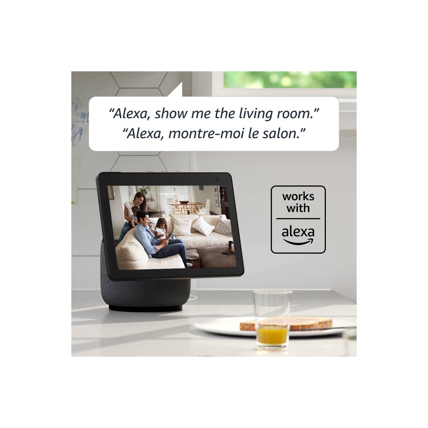 Caméra de sécurité intelligente d'intérieur compacte à brancher, vidéo HD 1080p, vision nocturne, audio bidirectionnel, configuration facile