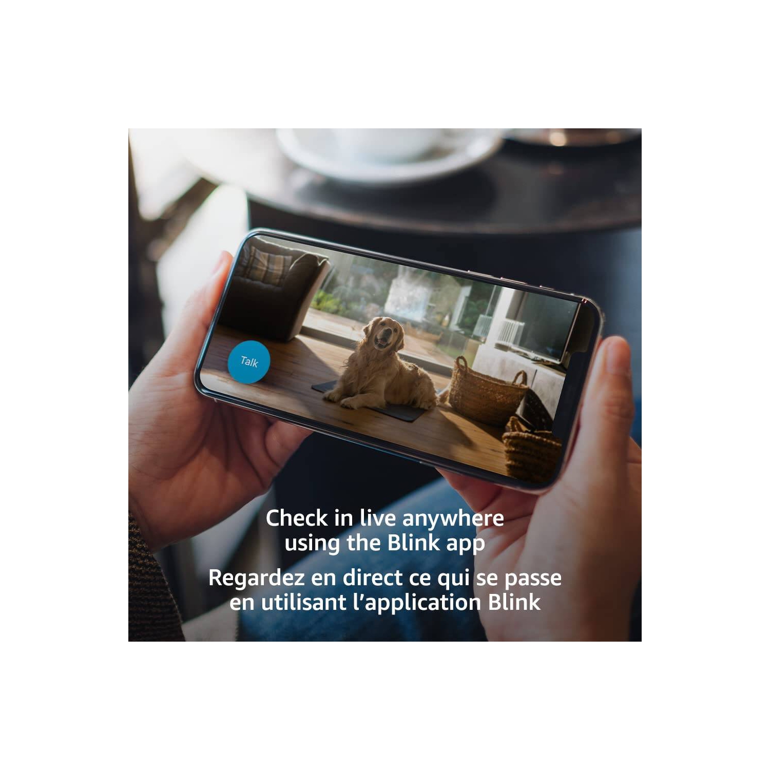Caméra de sécurité intelligente d'intérieur compacte à brancher, vidéo HD 1080p, vision nocturne, audio bidirectionnel, configuration facile