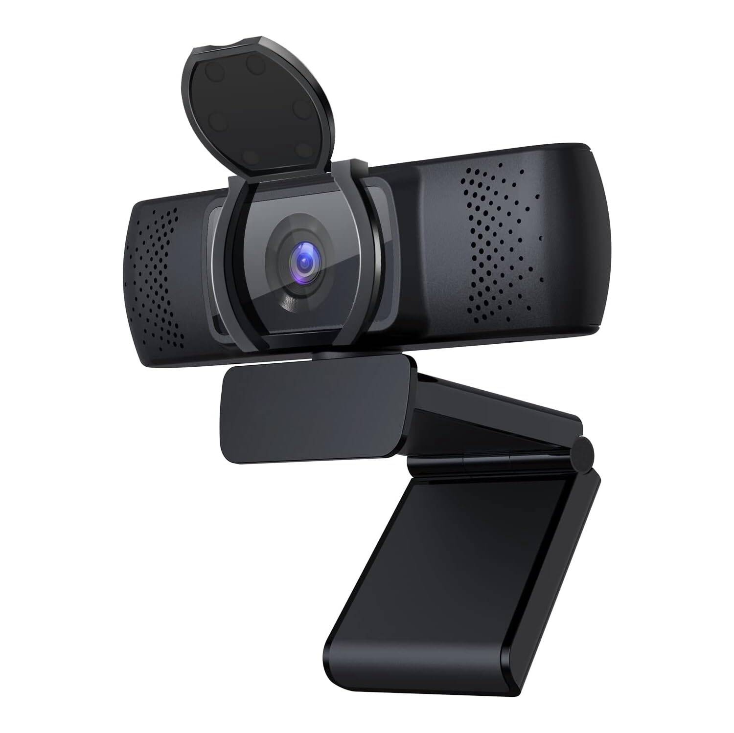 Webcam for PC, Web Camera with Microphone, Full HD 1080p/30fps Video Calling, 90° Wide View for Desktop/Laptop/Mac, Works with Skype, Zoom, WebEx,