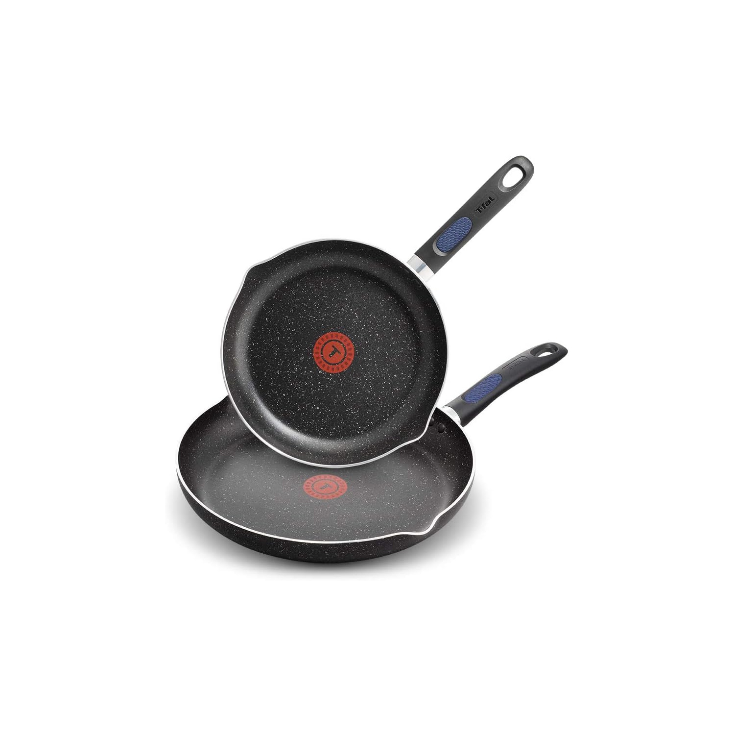 T-Fal Frying Pan Set, Non Stick Non Toxic Frying Pan,(24/30cm) , Thermo-Spot Heat Indicator, Dishwasher Safe, 2 pack