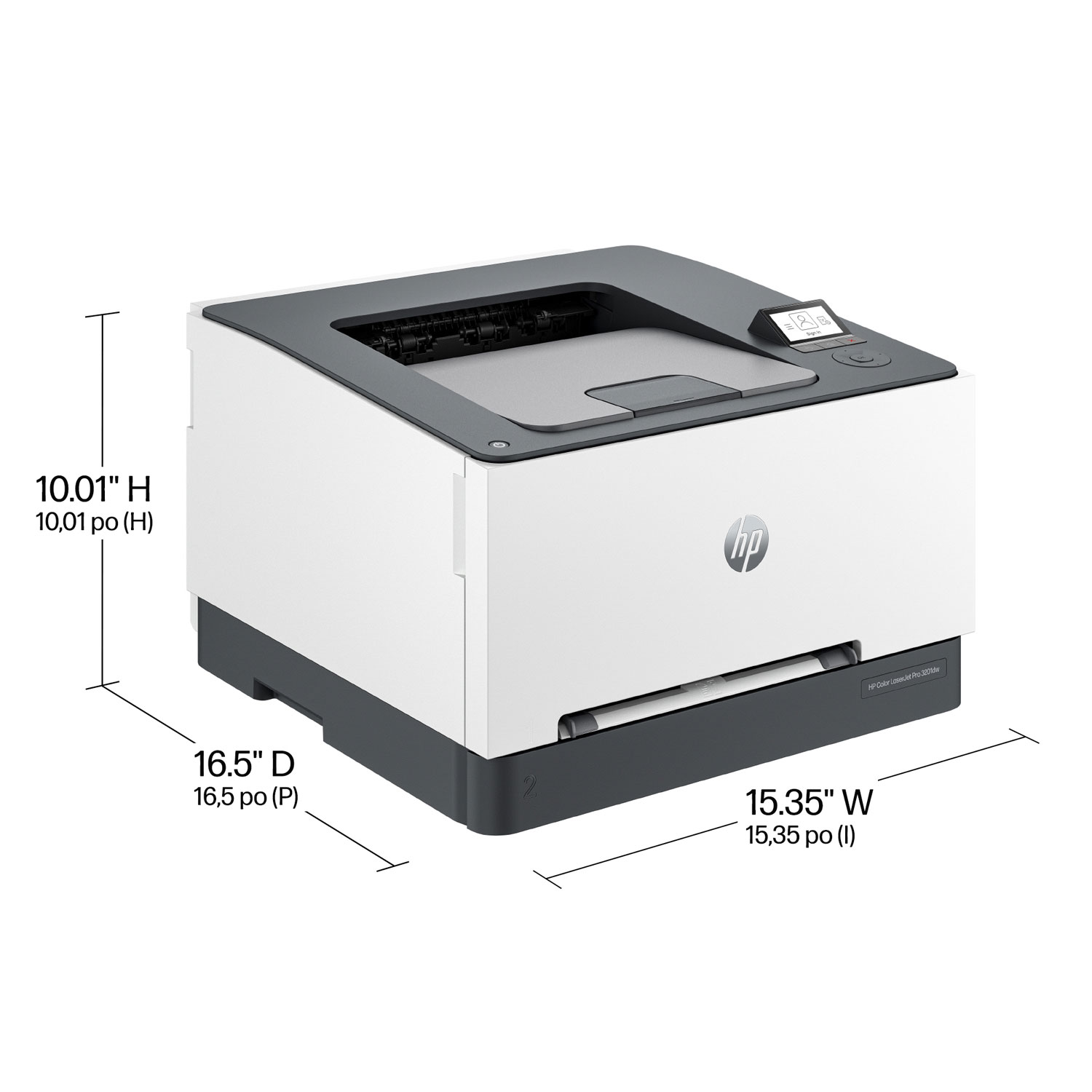Imprimante laser couleur sans fil LaserJet Pro 3201dw de HP