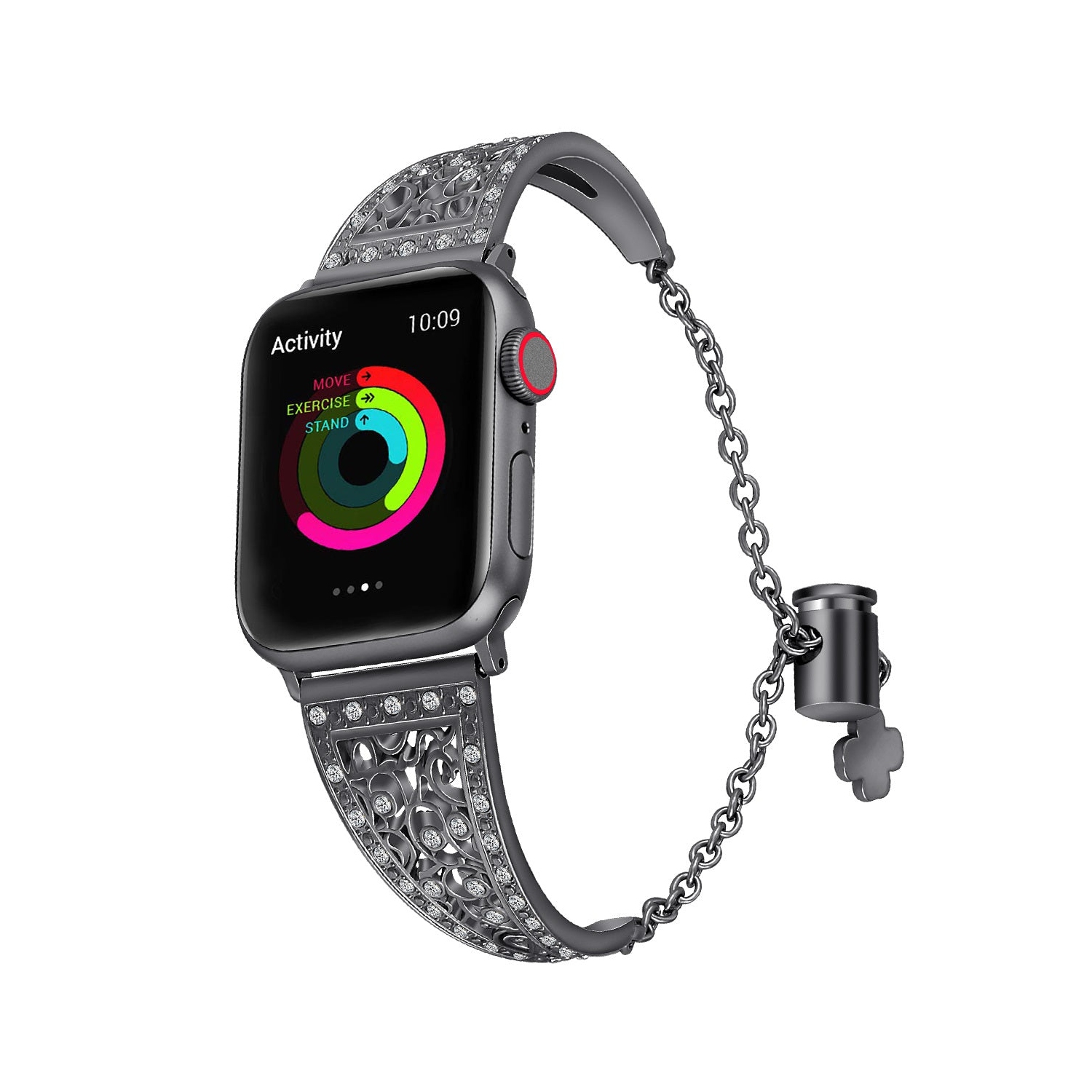 Cuff Bangle Design Bracelet Band for Apple Watch - 42/44/45mm - Black