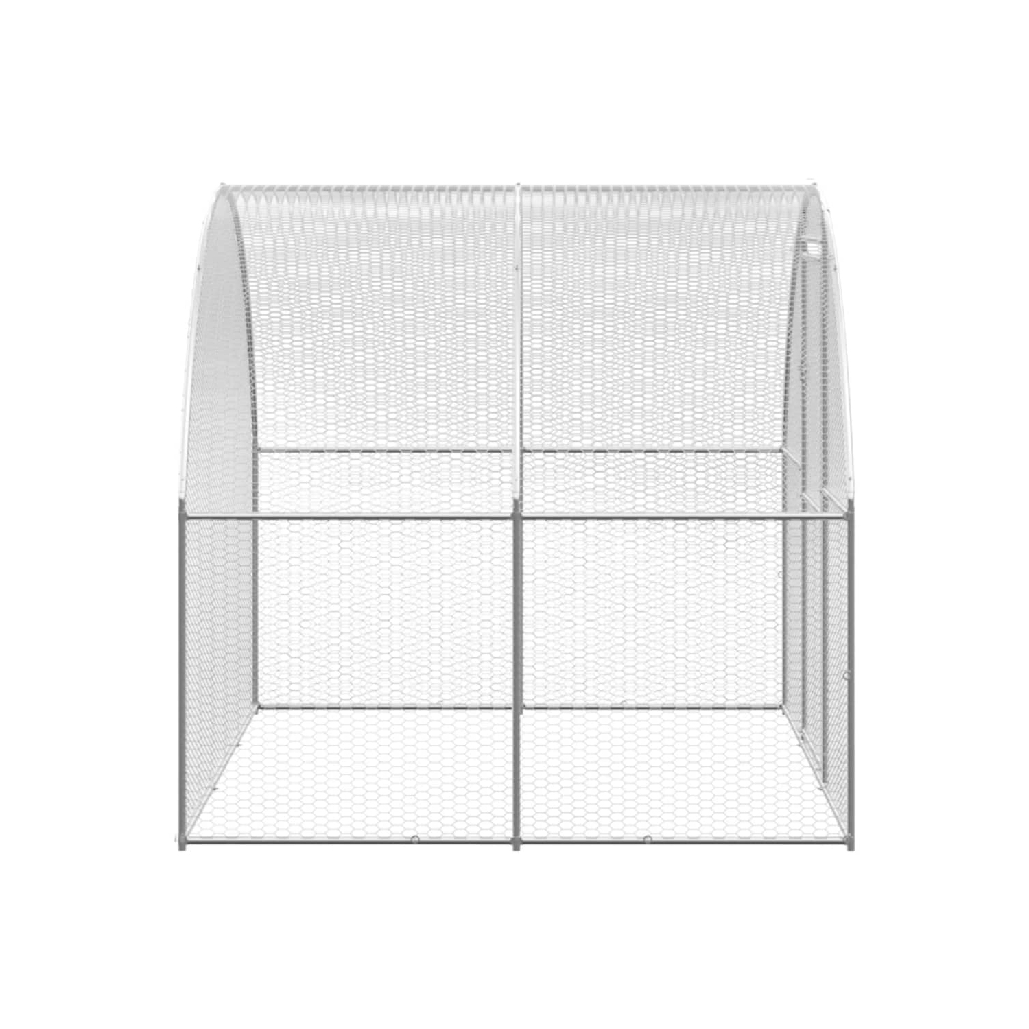 vidaXL Outdoor Chicken Coop 3x2x2 m Galvanised Steel