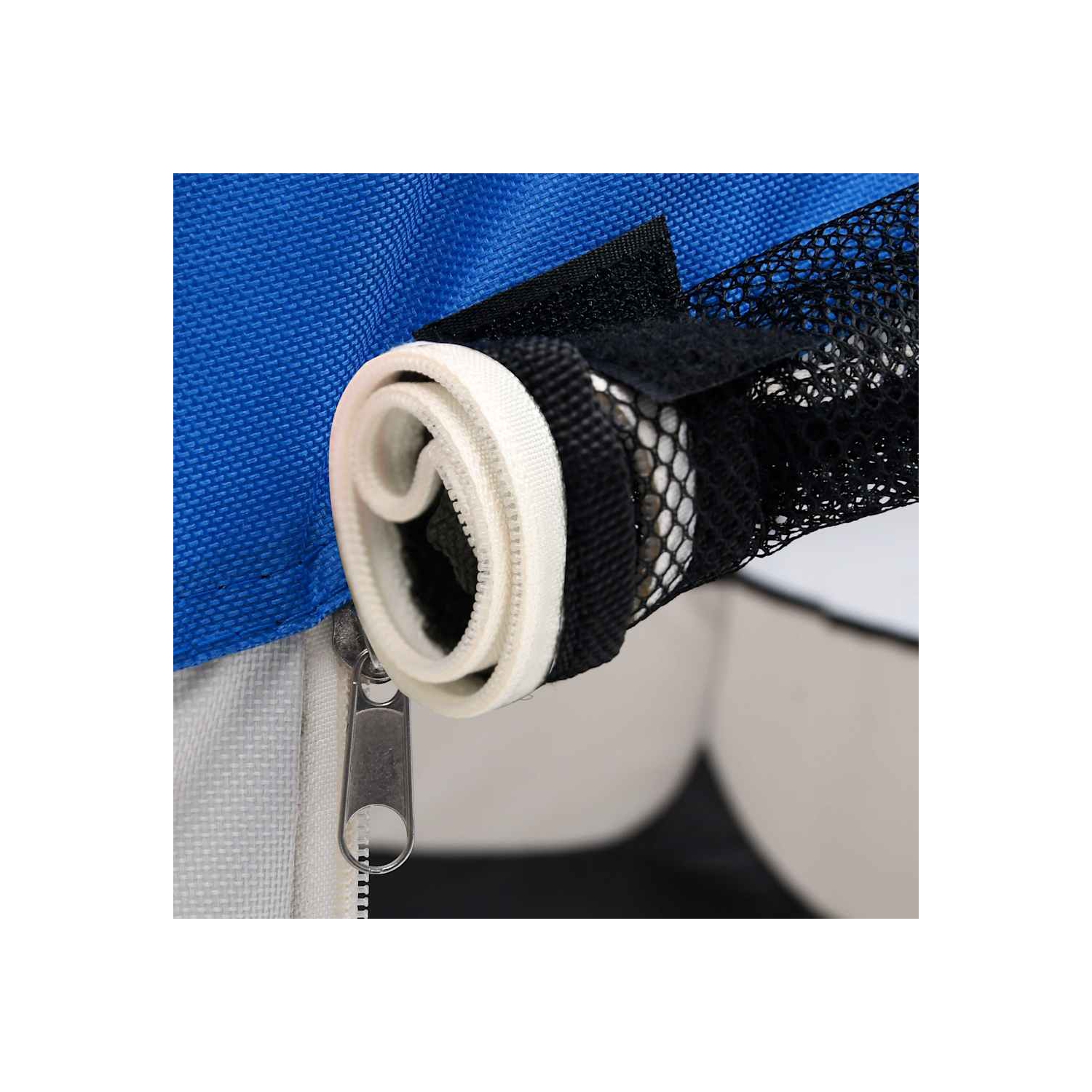 vidaXL Foldable Dog Playpen with Carrying Bag Blue 110x110x58 cm