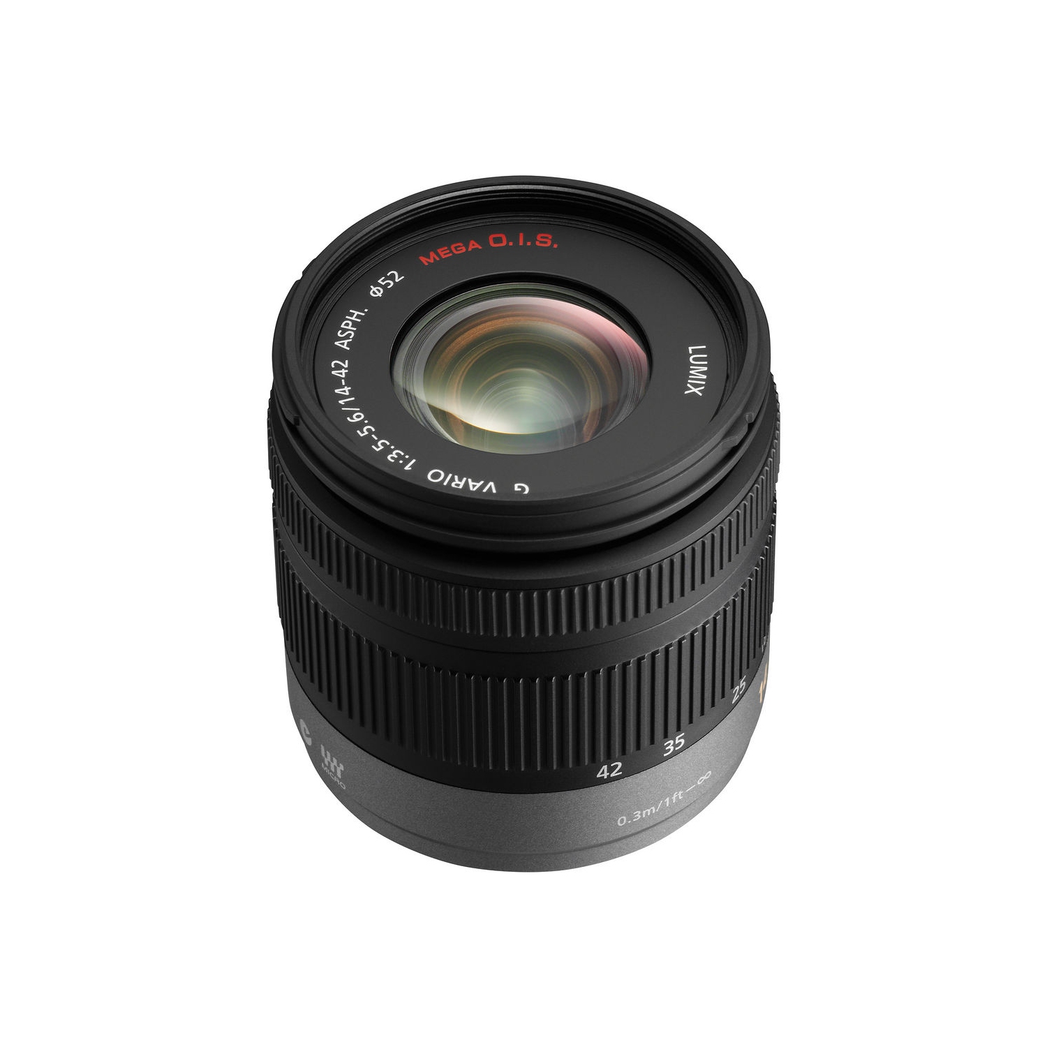 Panasonic Lumix G Vario 14-42mm f/3.5-5.6 ASPH. / MEGA O.I.S. Lens Open Box Kit