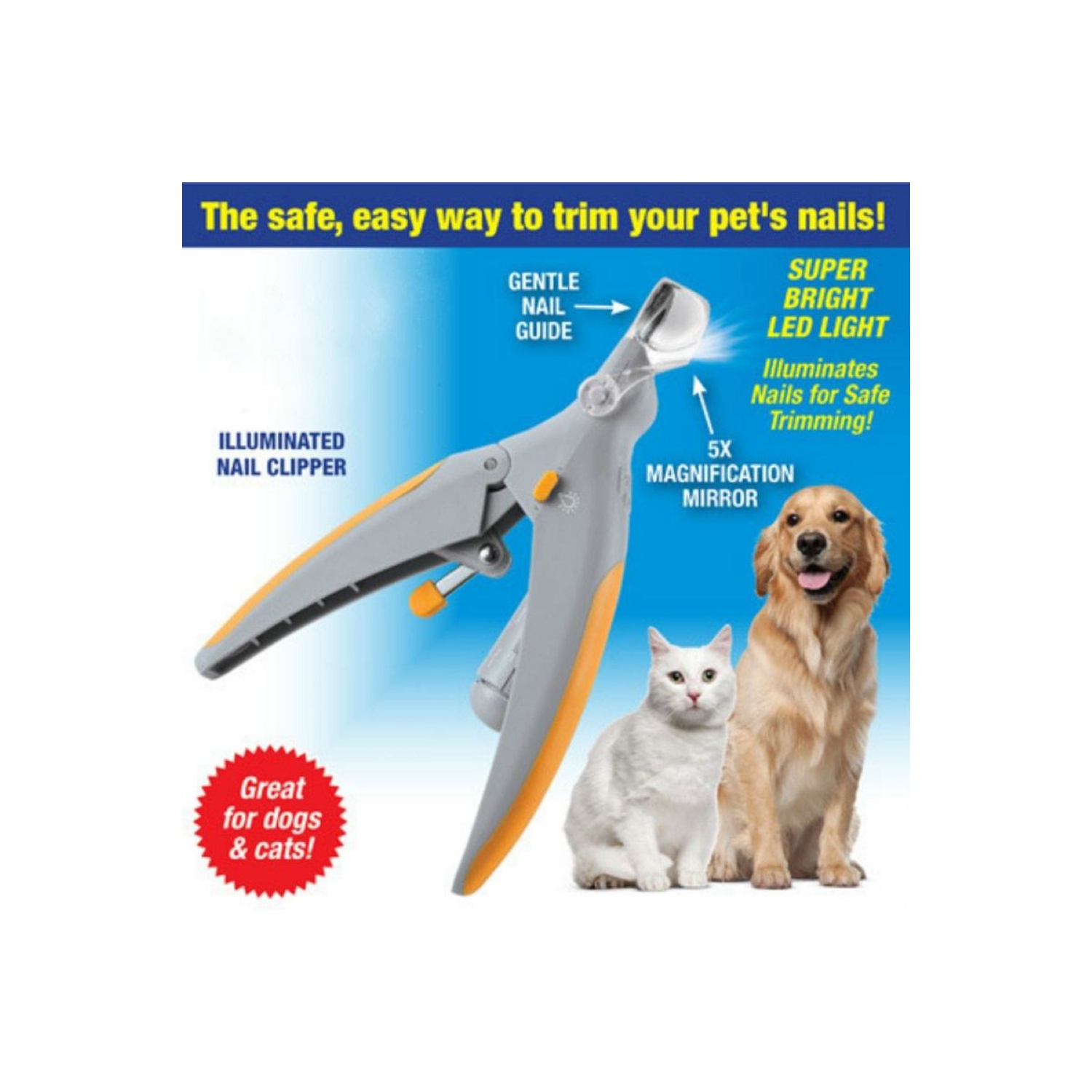 Peticare™ Illuminated Nail Clipper for Dogs & Cats