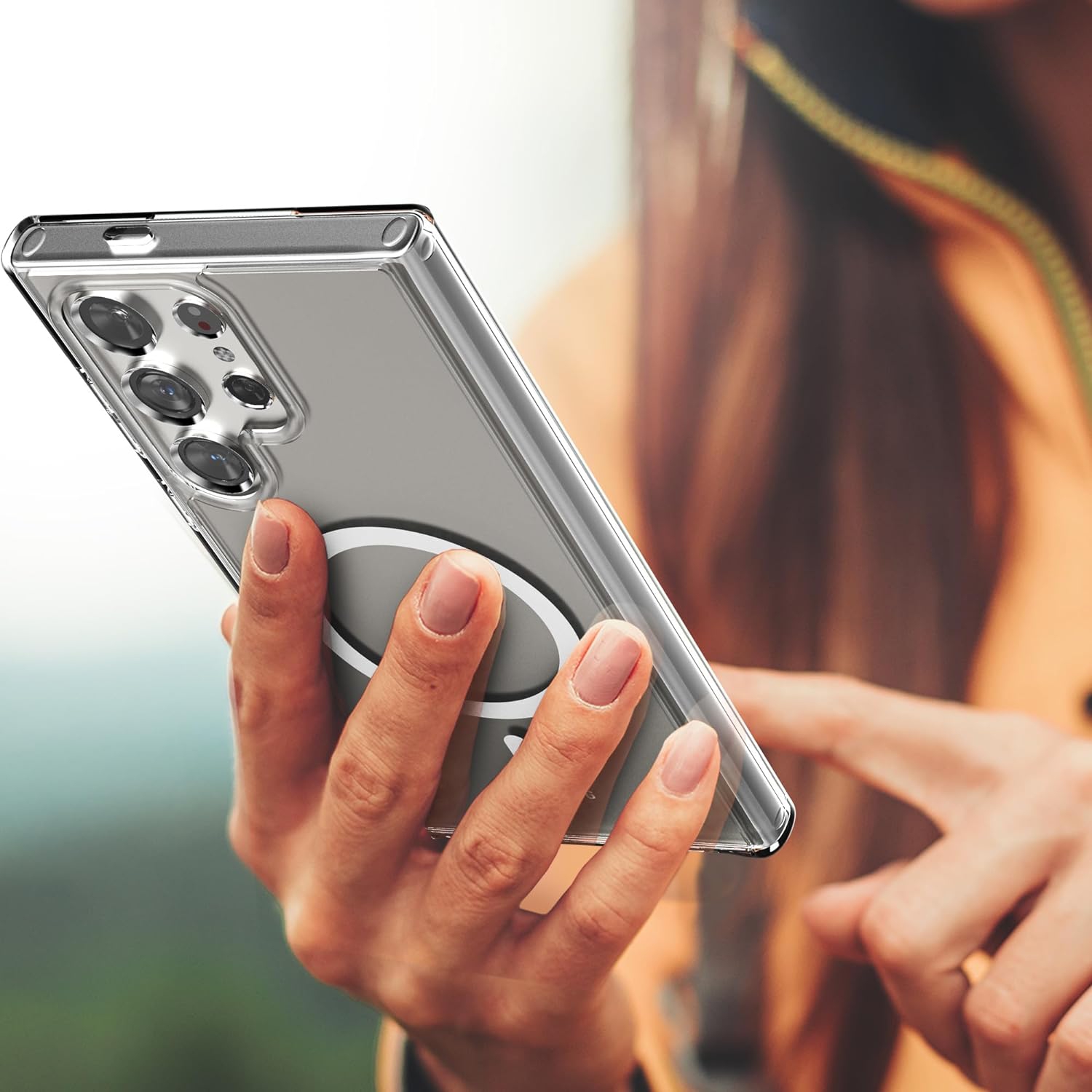 Étui magnétique pour Samsung S23 ULTRA, compatible avec le chargement sans fil MagSafe, étui antichoc pour téléphone, EXPÉDITION sans égratignures