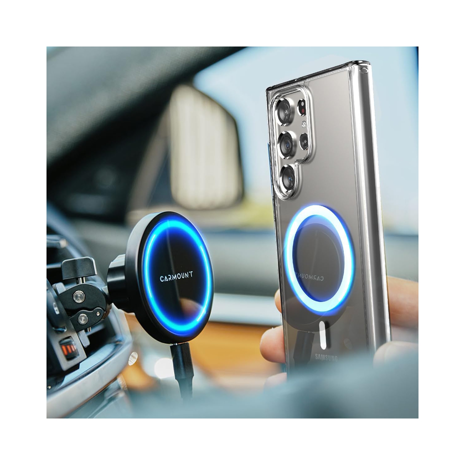 Étui magnétique pour Samsung S23 ULTRA, compatible avec le chargement sans fil MagSafe, étui antichoc pour téléphone, EXPÉDITION sans égratignures