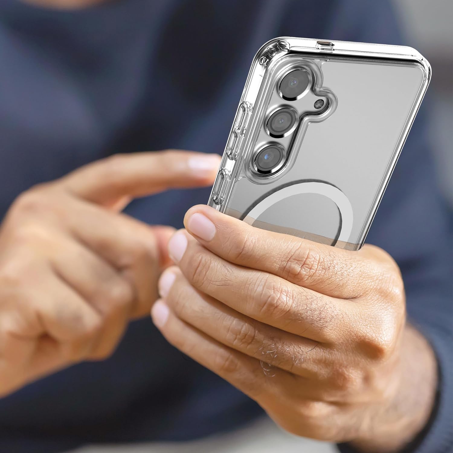 Étui magnétique pour Samsung S23 FE, compatible avec le chargement sans fil MagSafe, étui antichoc pour téléphone, EXPÉDITION sans égratignures