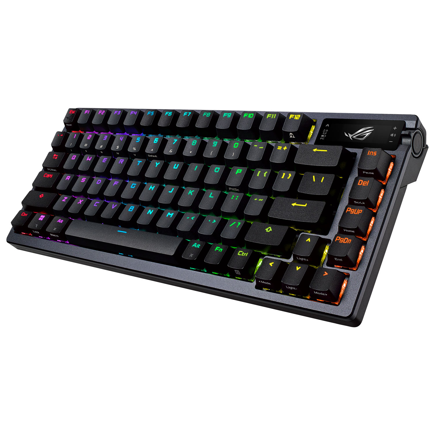 Clavier de jeu mécanique sans fil NX ROG Azoth d'ASUS avec écran DELO - Noir