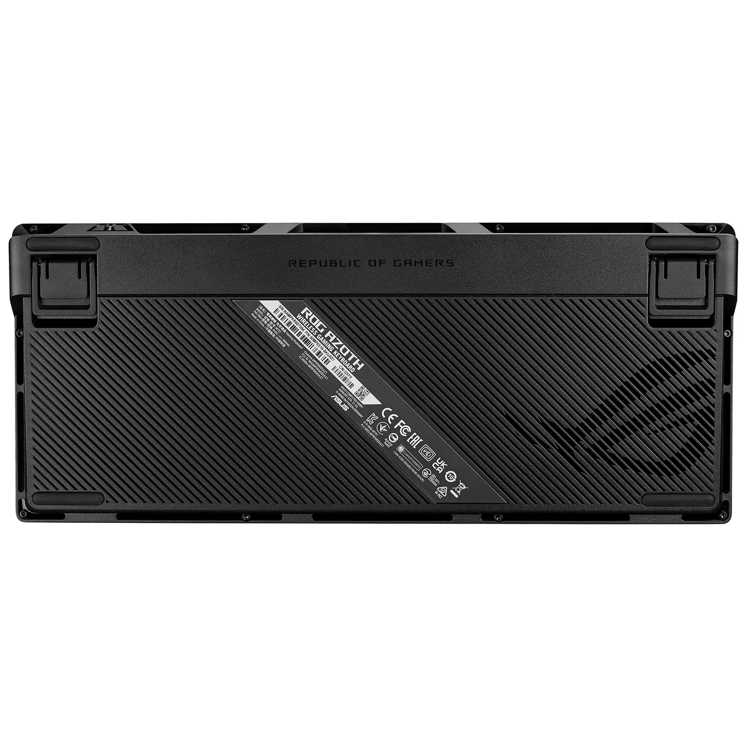 Clavier de jeu mécanique sans fil NX ROG Azoth d'ASUS avec écran DELO - Noir