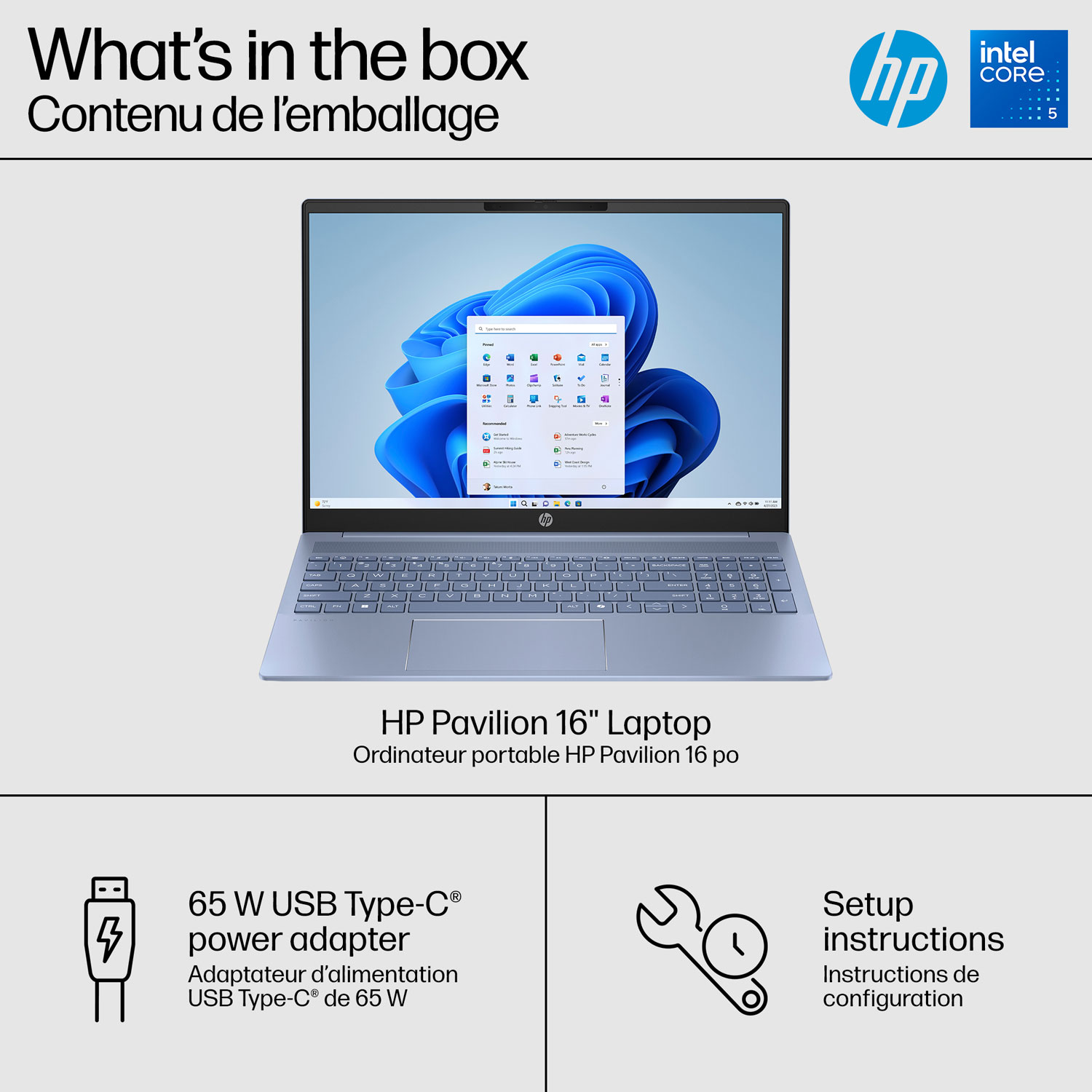 HP Pavilion 16" Laptop - Sky Blue