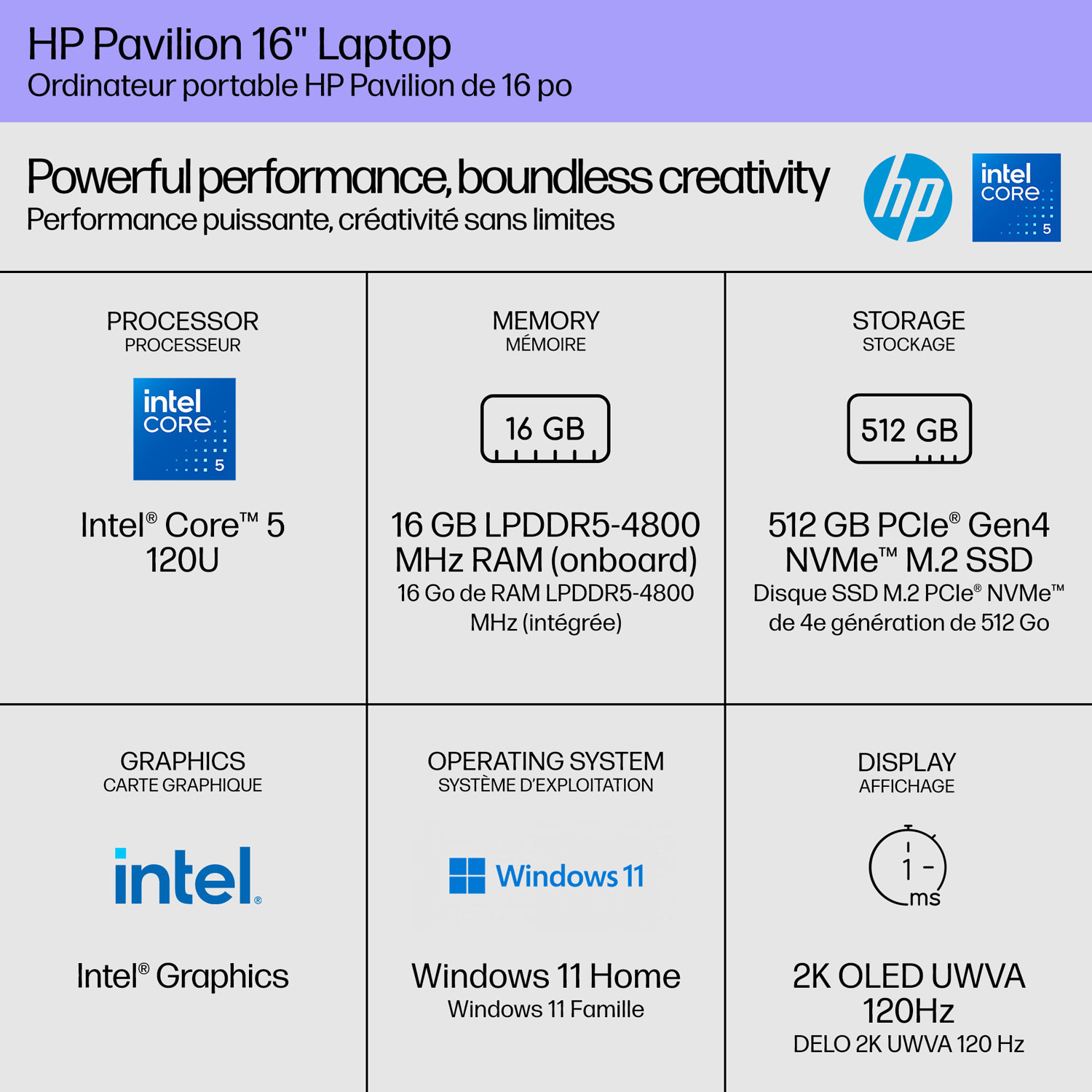 HP Pavilion 16" Laptop - Sky Blue