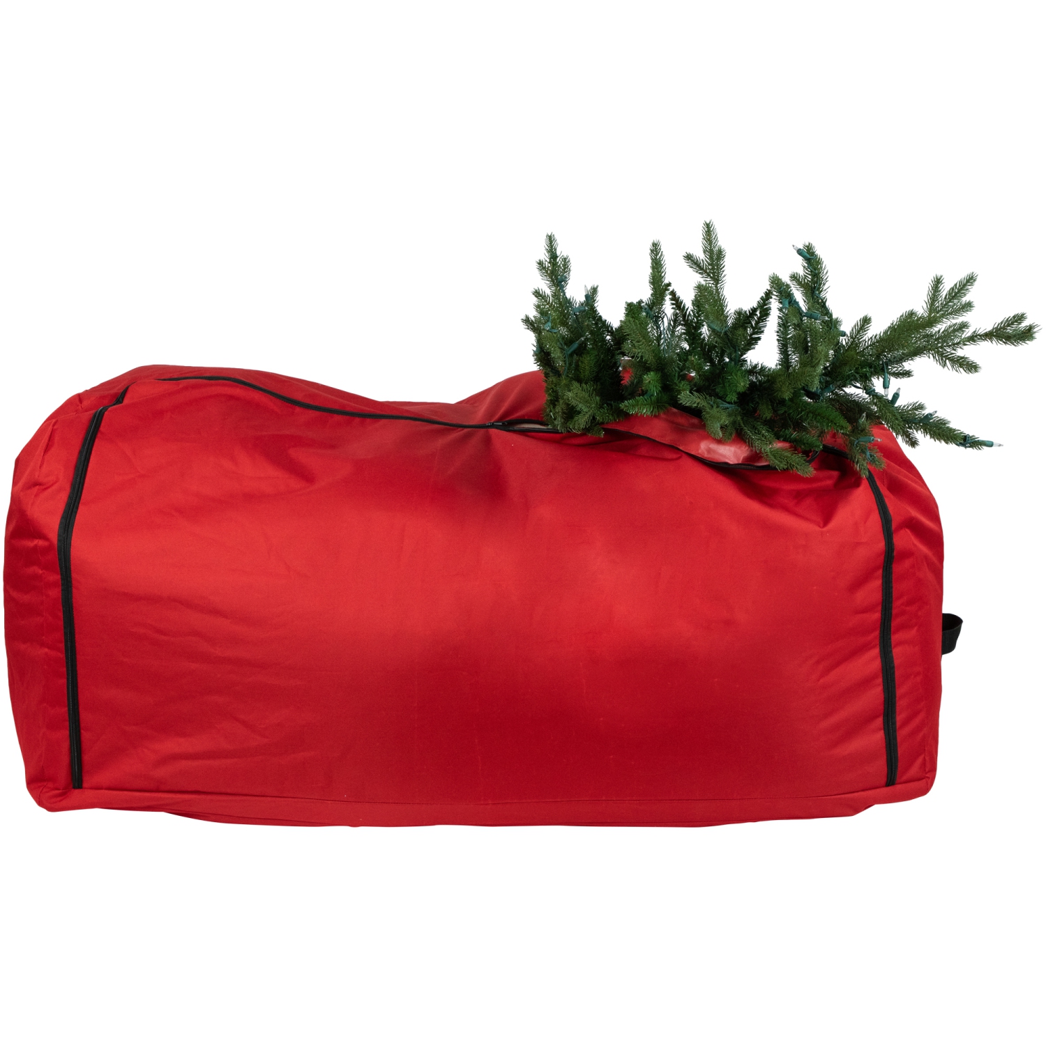 Sac de rangement à roulettes d'arbre de Noël artificiel rouge de 57 po pour arbres jusqu'à 9&nbsp;pi