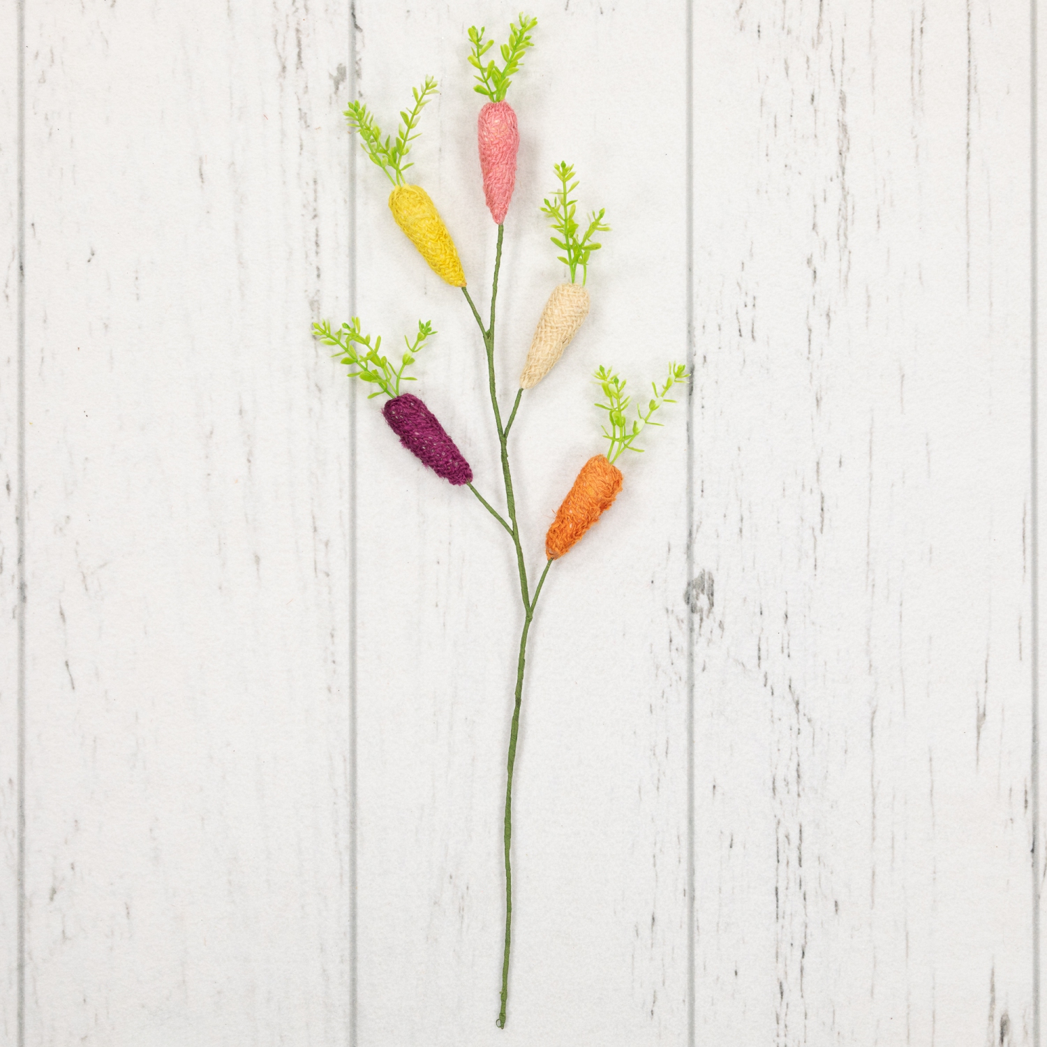 Knitted Carrots Easter Spray - 23.75" - Multicolor