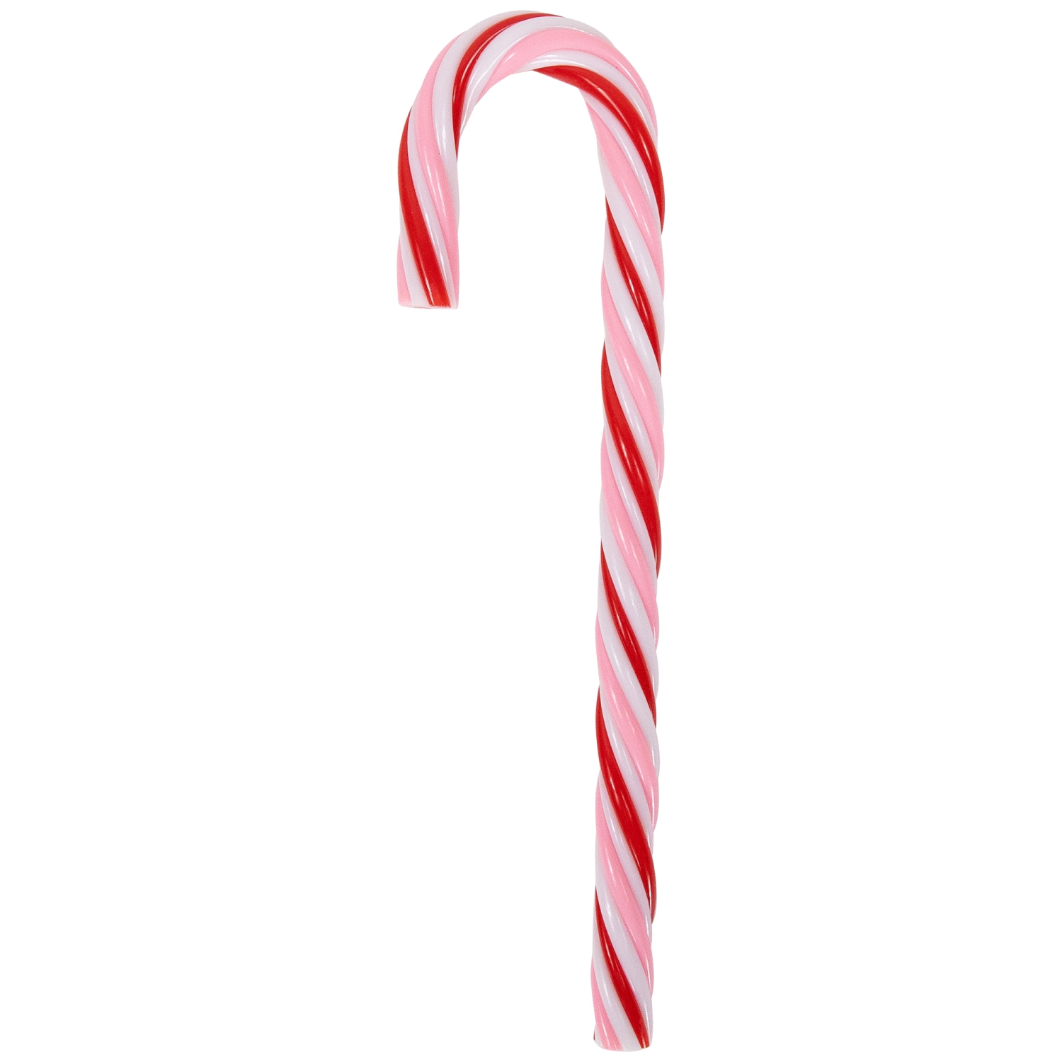 Peppermint Candy Cane Christmas Ornaments - 7" - Red and White - 12 ct