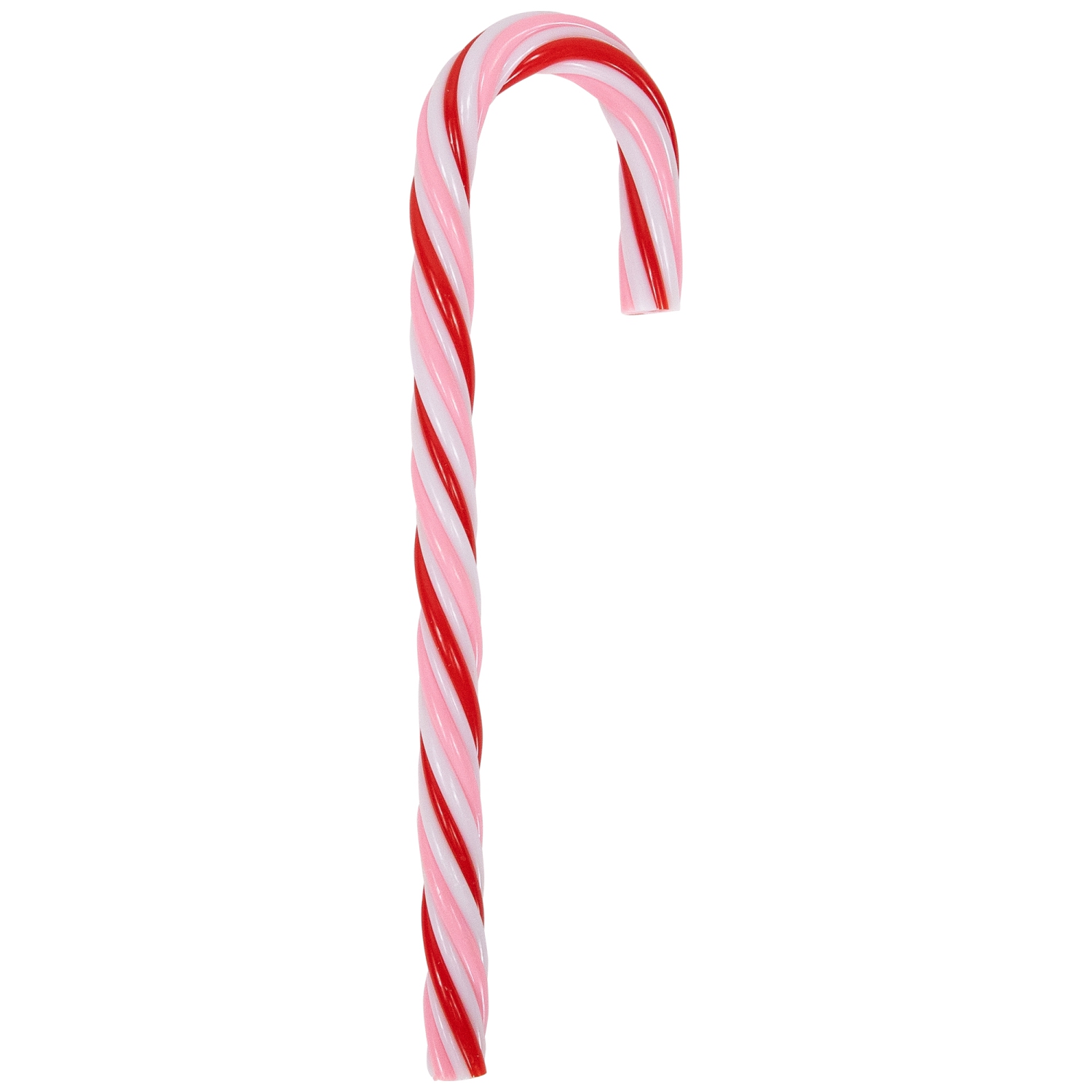 Peppermint Candy Cane Christmas Ornaments - 7" - Red and White - 12 ct