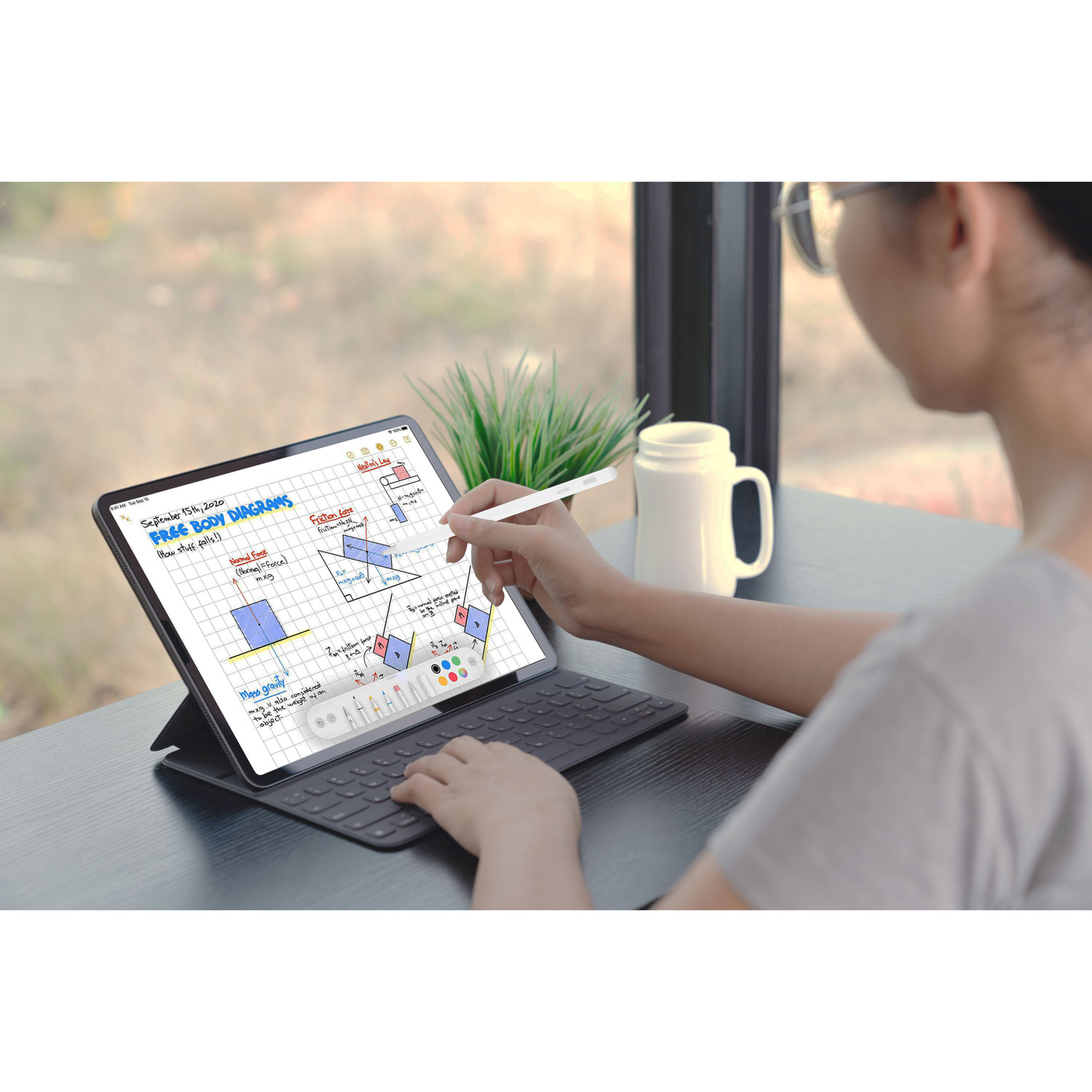 Pointes de rechange pour Pencil de LOGiiX - Paquet de 4 - Blanc