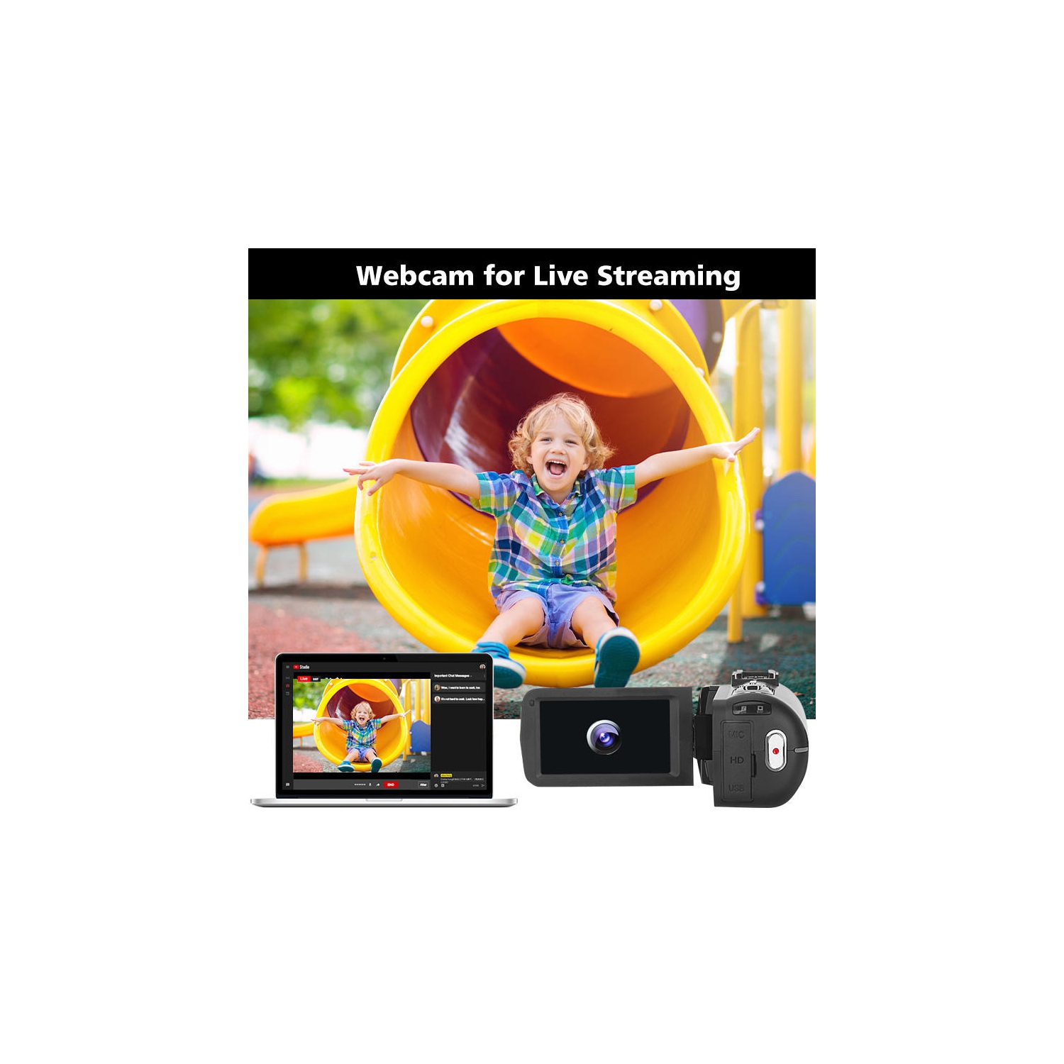 TUTT 8K Camcorder 48MP WIFI Digital Video Camera | Premium Combo | 128GB SanDisk Extreme Pro microSD | 2 Batteries