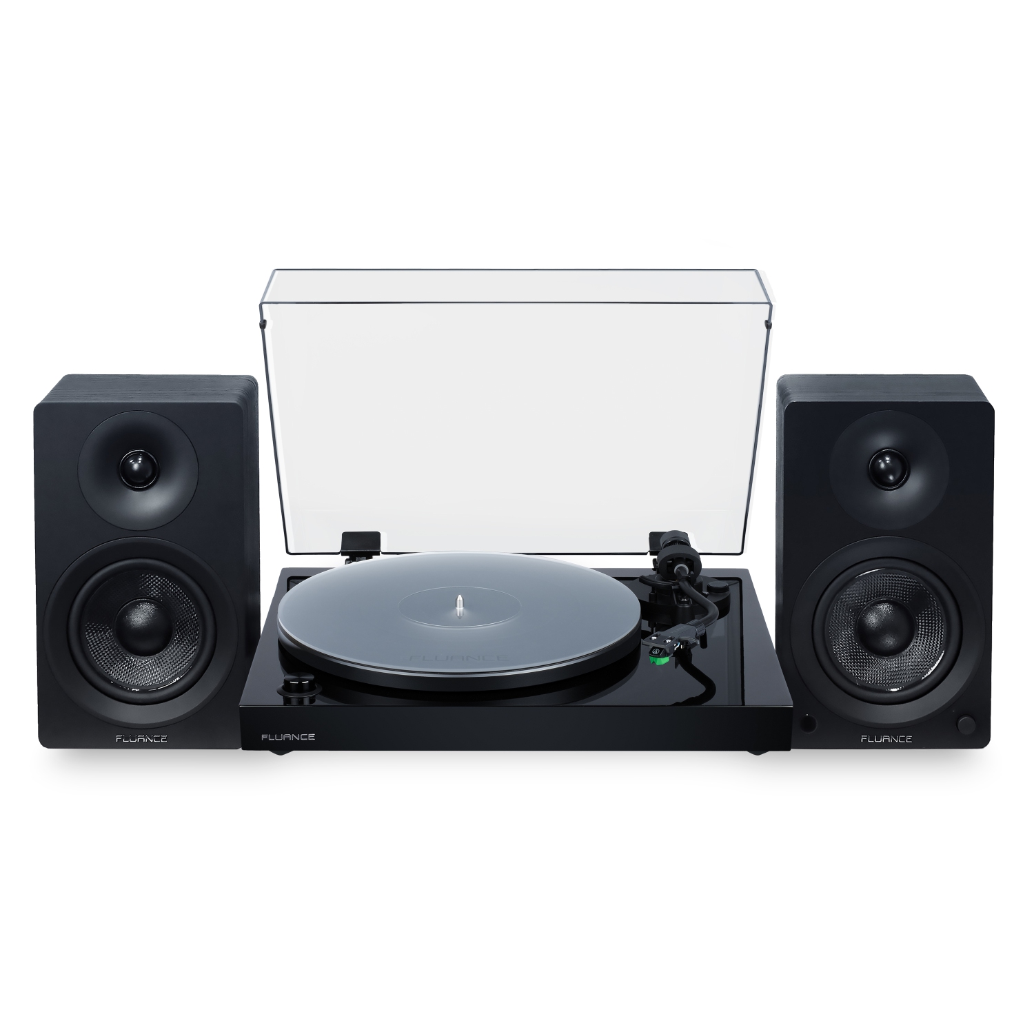 Fluance RT81+ Turntable & Ai41 Powered Speakers Bundle: High Fidelity Vinyl & Detailed Stereo Sound