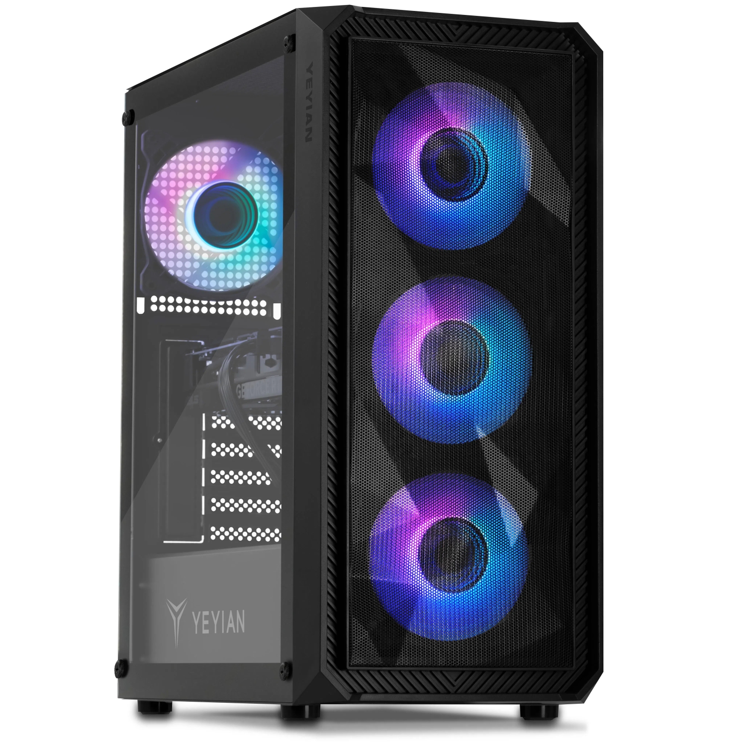 Yeyian Tanto Gaming PC Desktop INTEL Core i5 12400F, Nvidia RTX 4060-AI Accelerated , 32GB DDR4 3200, 1TB SSD 650W Gold PSU, AC Wi-Fi, Window 11 64bit-YPI-TA24F0C-4601U