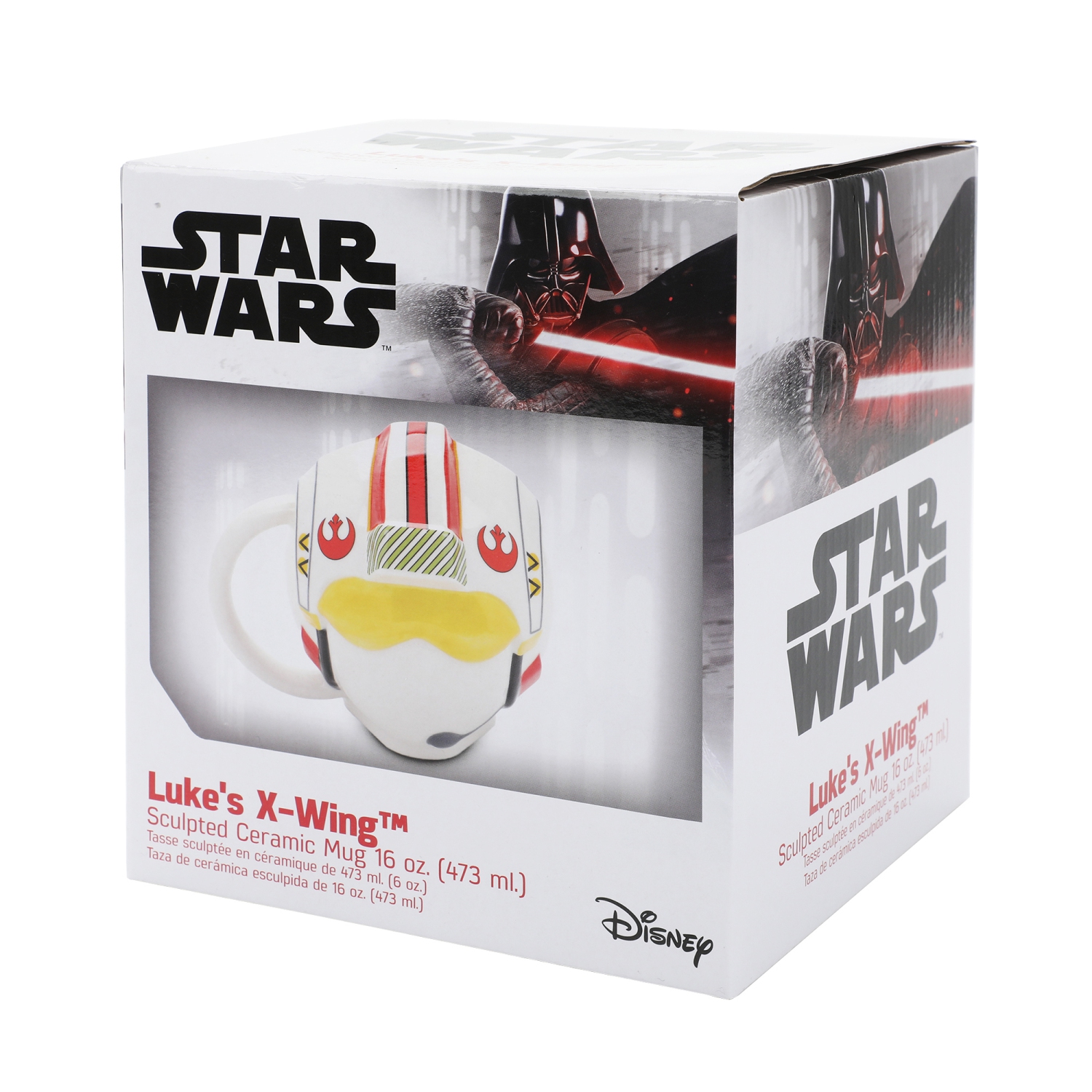 Tasse en céramique sculptée 16&nbsp;oz de Luke Skywalker avec casque X-Wing Star Wars