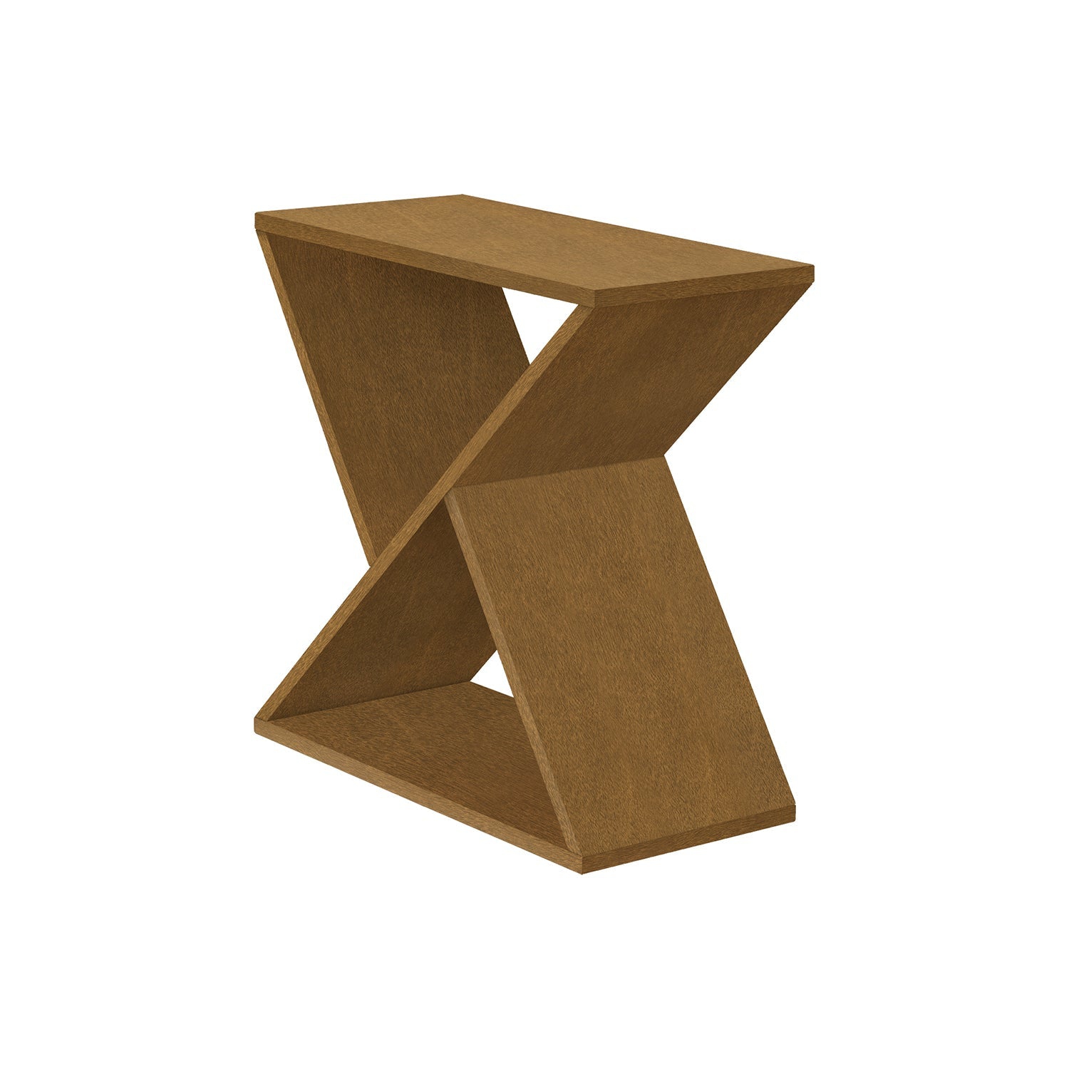 Monarch Specialties I 3981 - Accent Table, Side, End, Nightstand, Narrow, Small, Bedroom, Living Room, Lamp, Brown Veneer, Contemporary