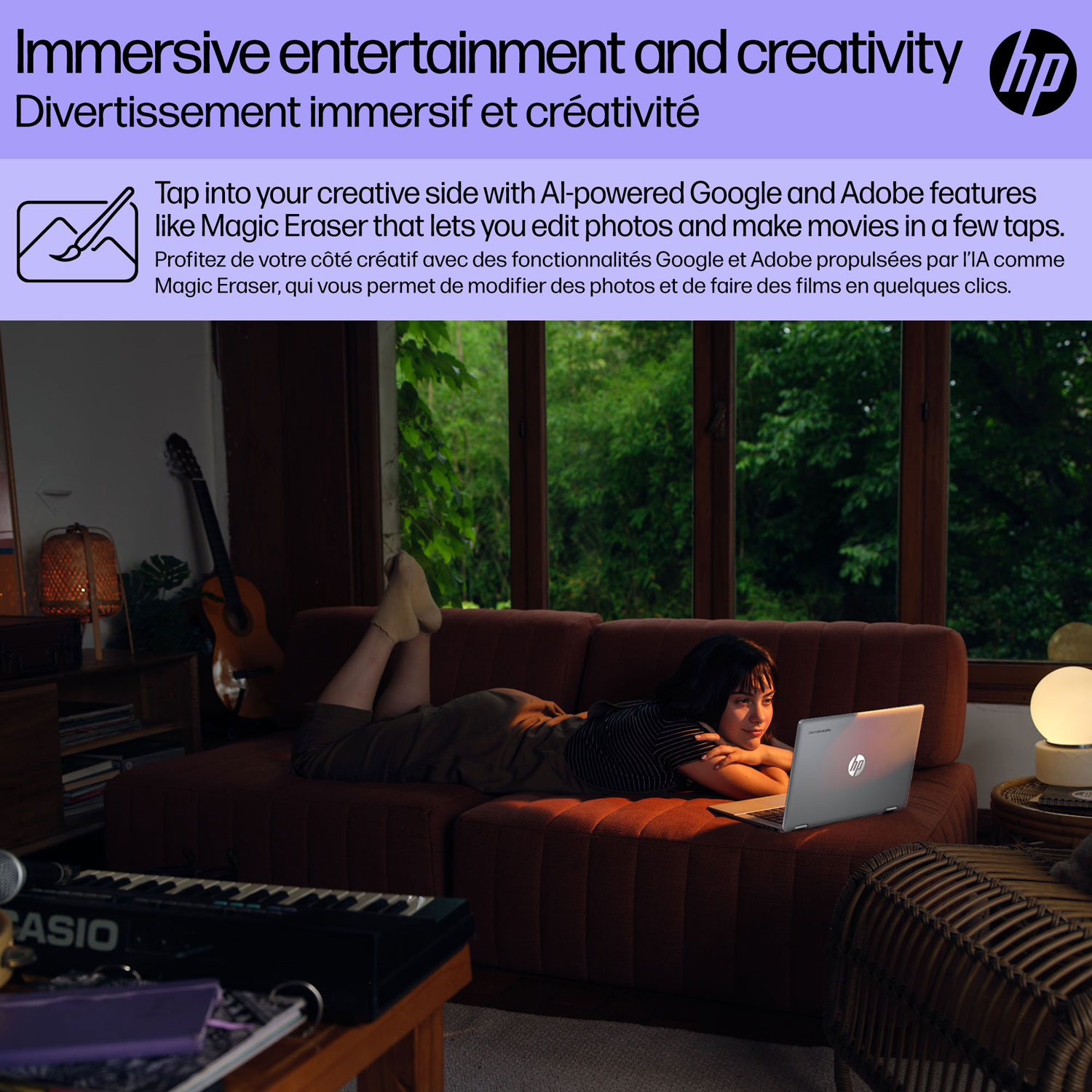 Chromebook Plus x360 14 po de HP avec Gemini Advanced pendant 1 an