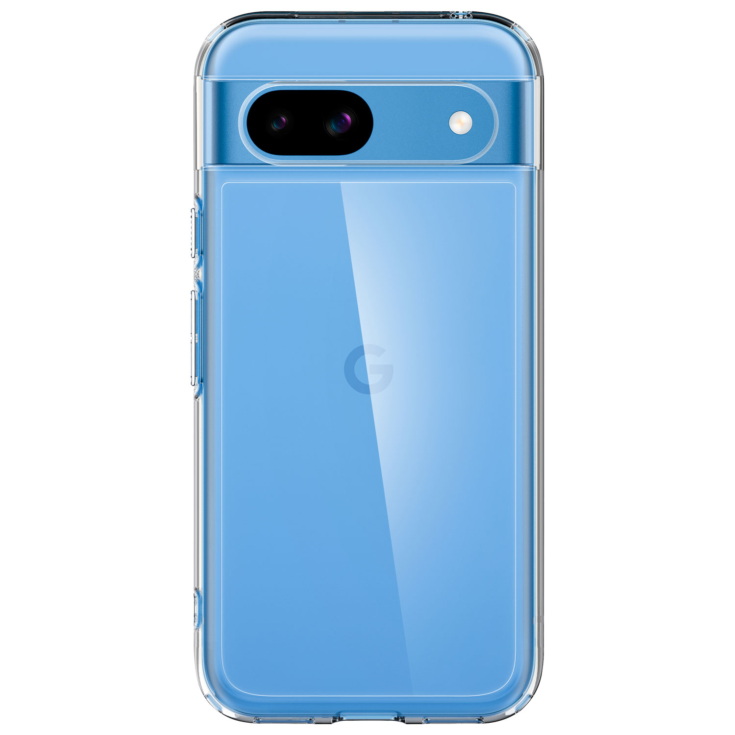 Spigen Crystal Flex Fitted Hard Shell Case for Pixel 8a - Crystal Clear