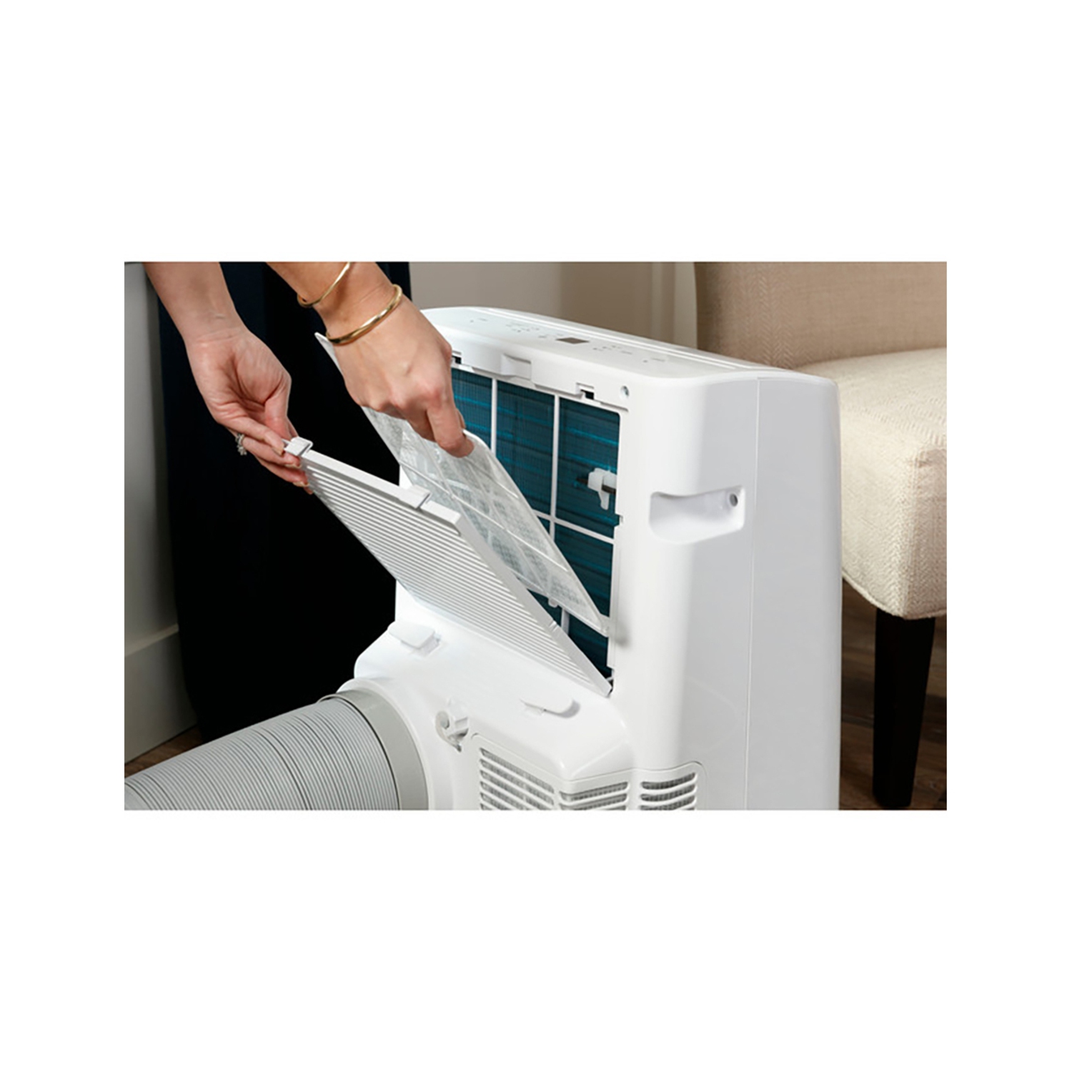 Climatiseur portatif de 14&nbsp;000&nbsp;BTU – Blanc