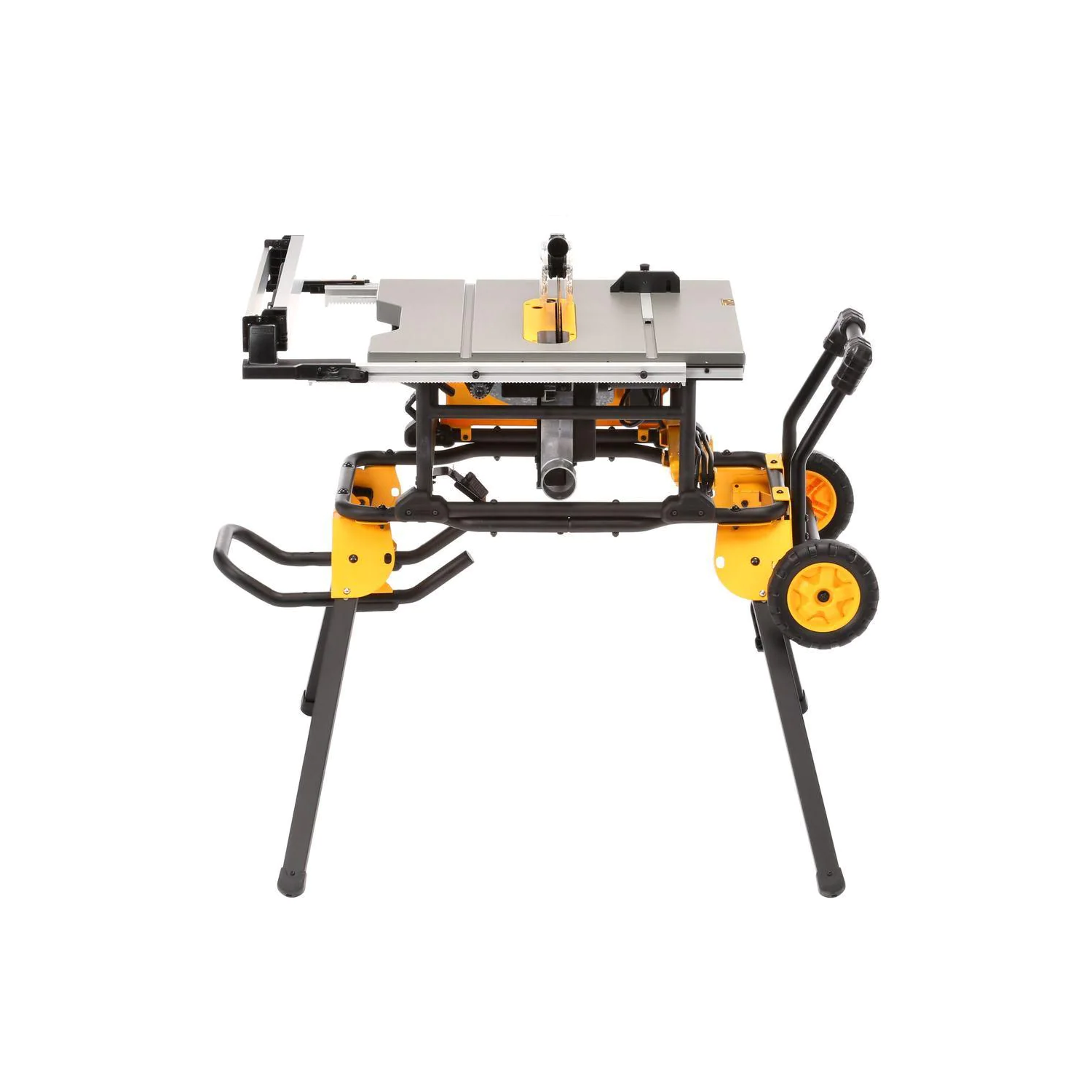 Scie de table portative à fil DeWALT de 10 po et 15 a avec support roulant