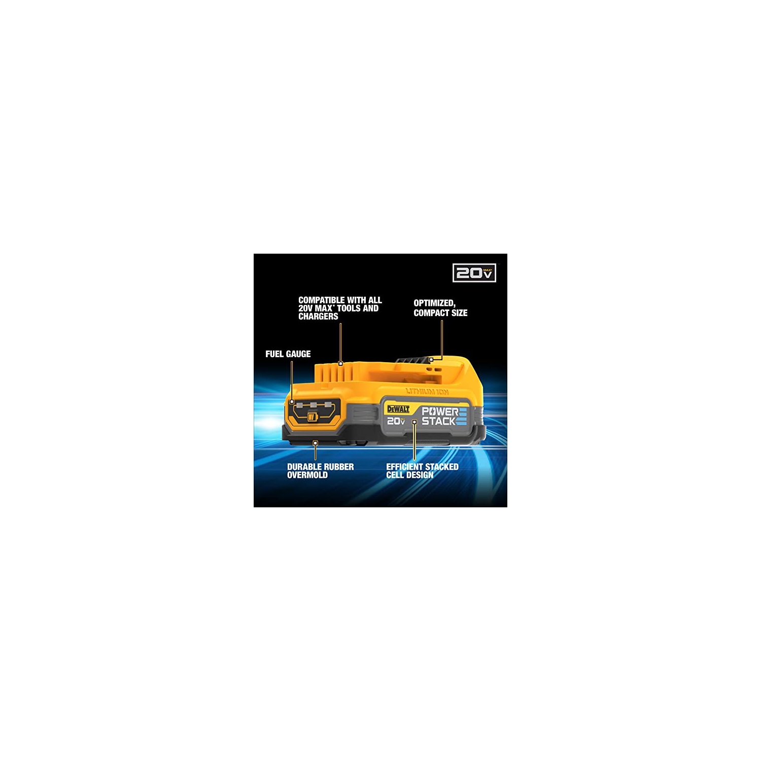 DEWALT 20V MAX POWERSTACK 1.7Ah Compact Battery