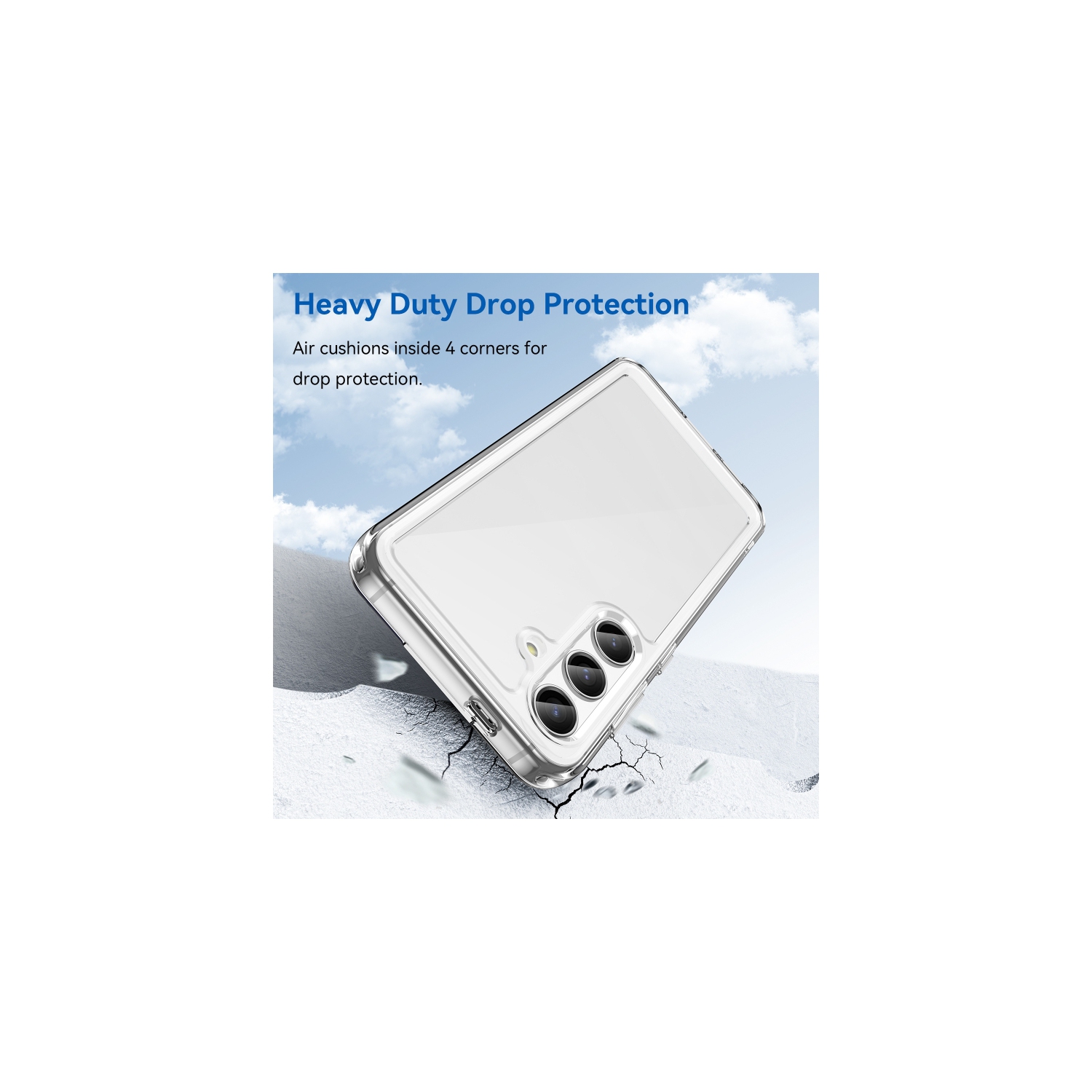 XCRS – Étui rigide mince en acrylique transparent Crystal, protection complète pour Samsung Galaxy A15 5G 6,5 po