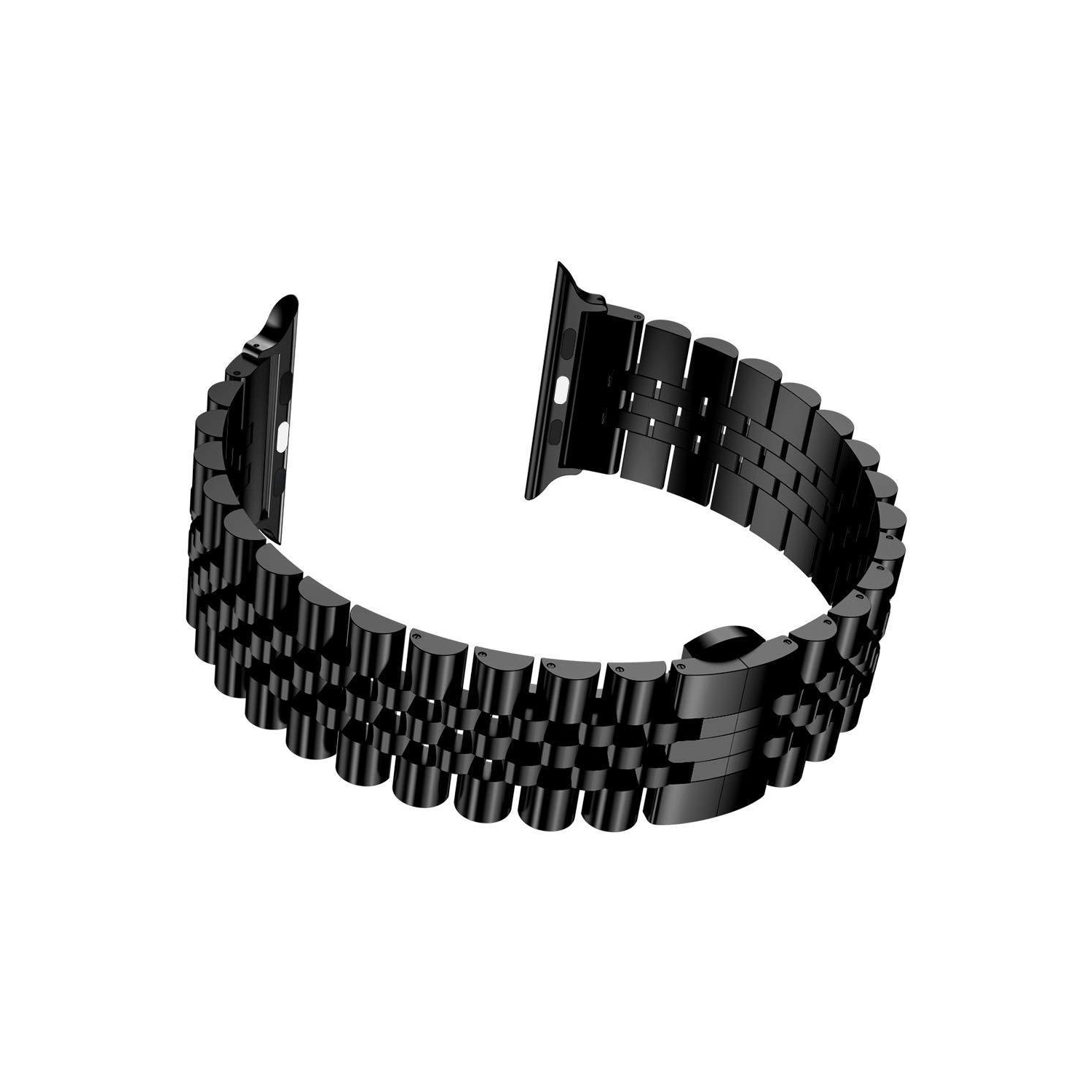 WFG Classic Stainless Steel Metal Beads Band for Apple Watch-38/40/41mm- Silver