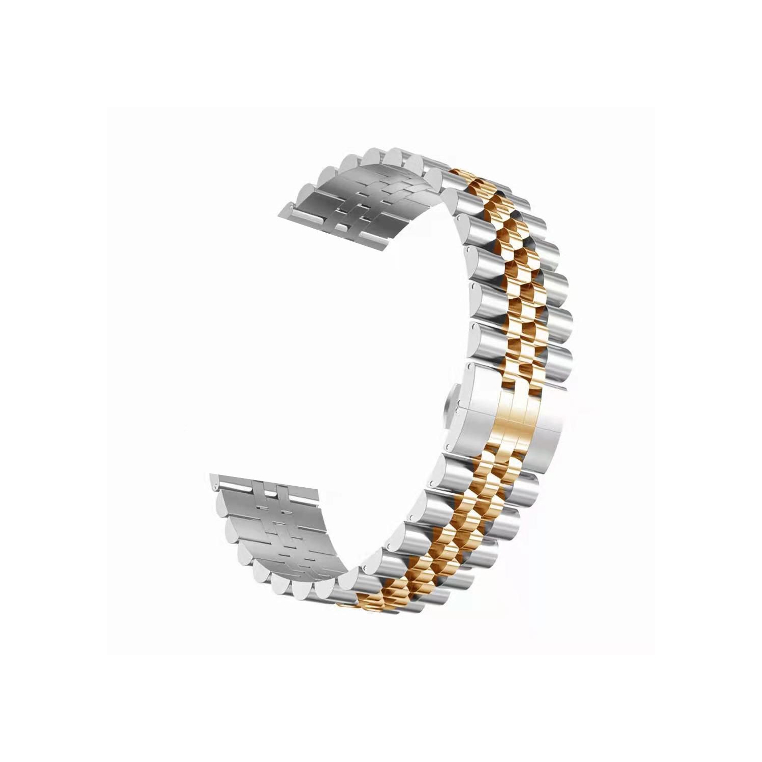 WFG Classic Stainless Steel Metal Beads Band for Apple Watch-38/40/41mm- Silver