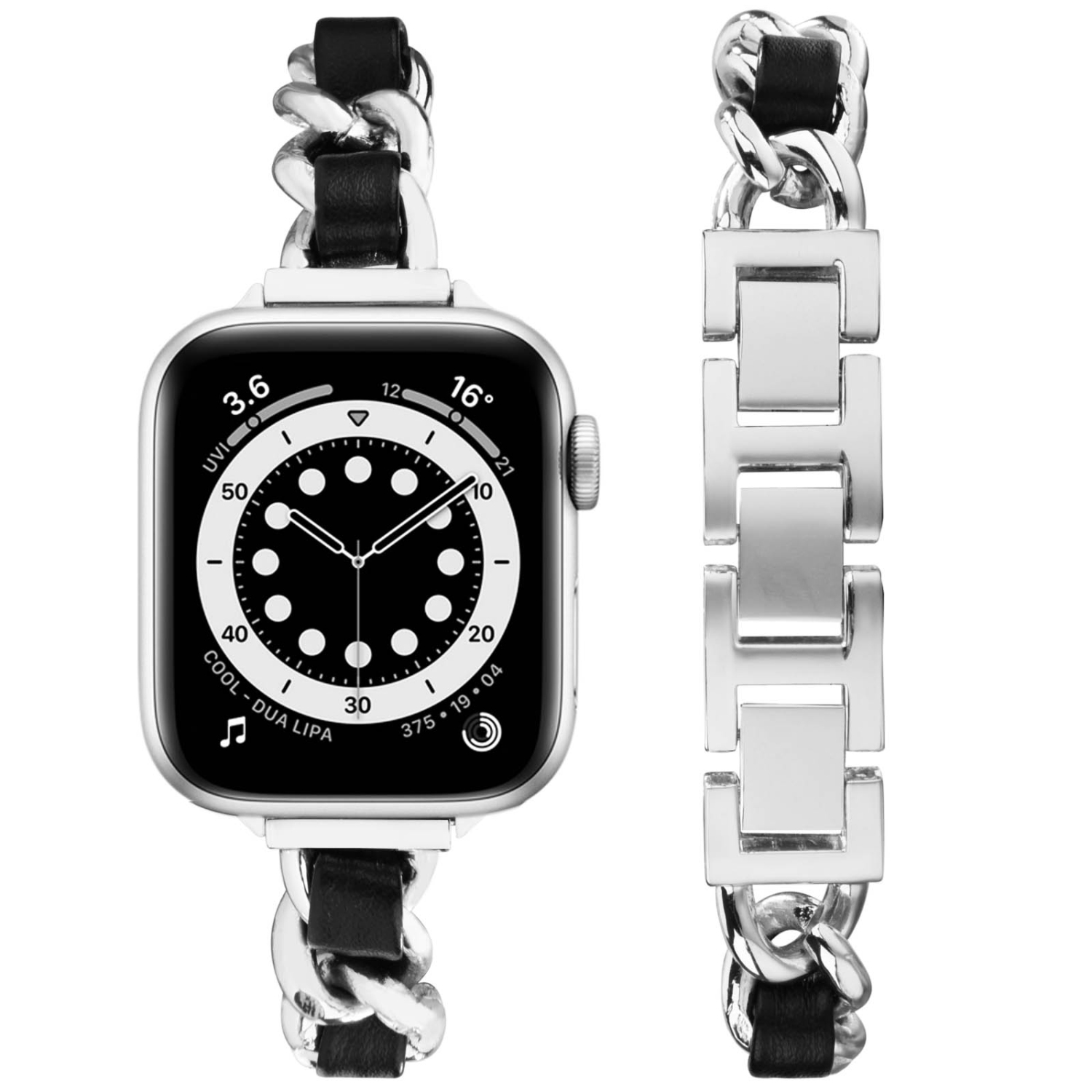 WFG Slim Metal Chain Bracelet Band for Apple Watch - 38/40/41mm - Rose Gold