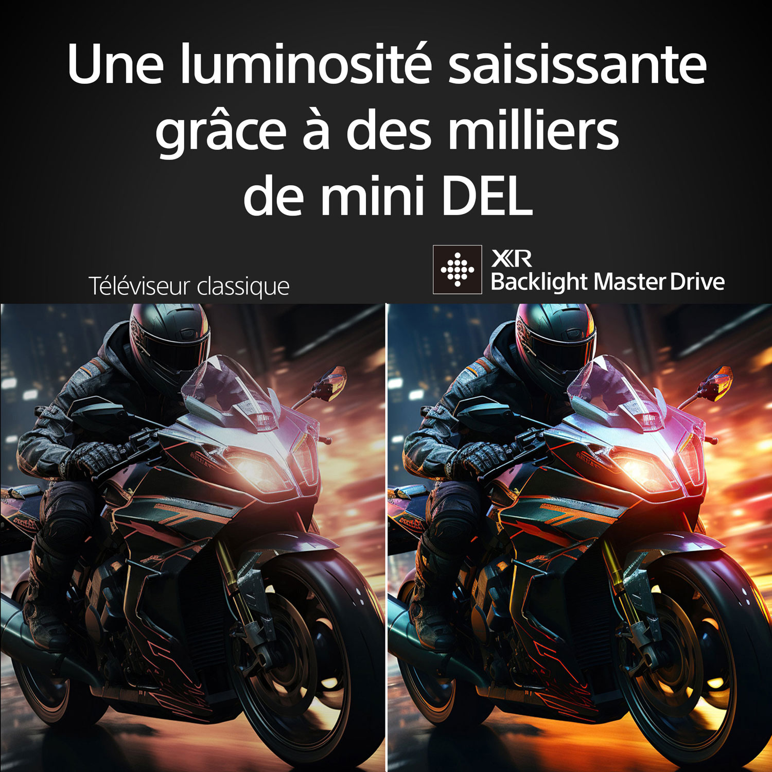 Téléviseur intelligent Google HDR mini-DEL UHD 4K de 75 po Bravia 7 série XR70 de Sony - 2024 - Exclusivité de Best Buy