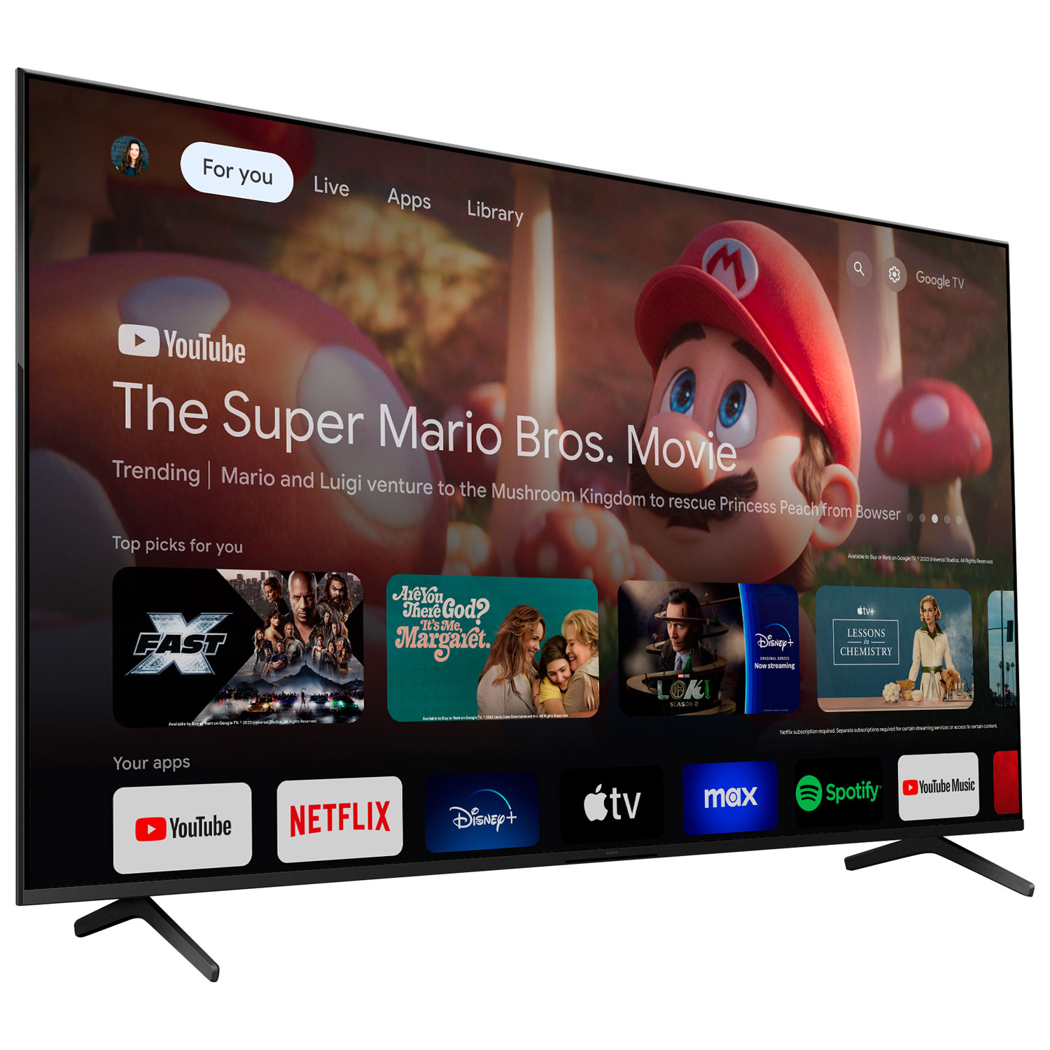 Téléviseur intelligent Google HDR DEL UHD 4K de 85 po Bravia 3 série S30B de Sony - 2024