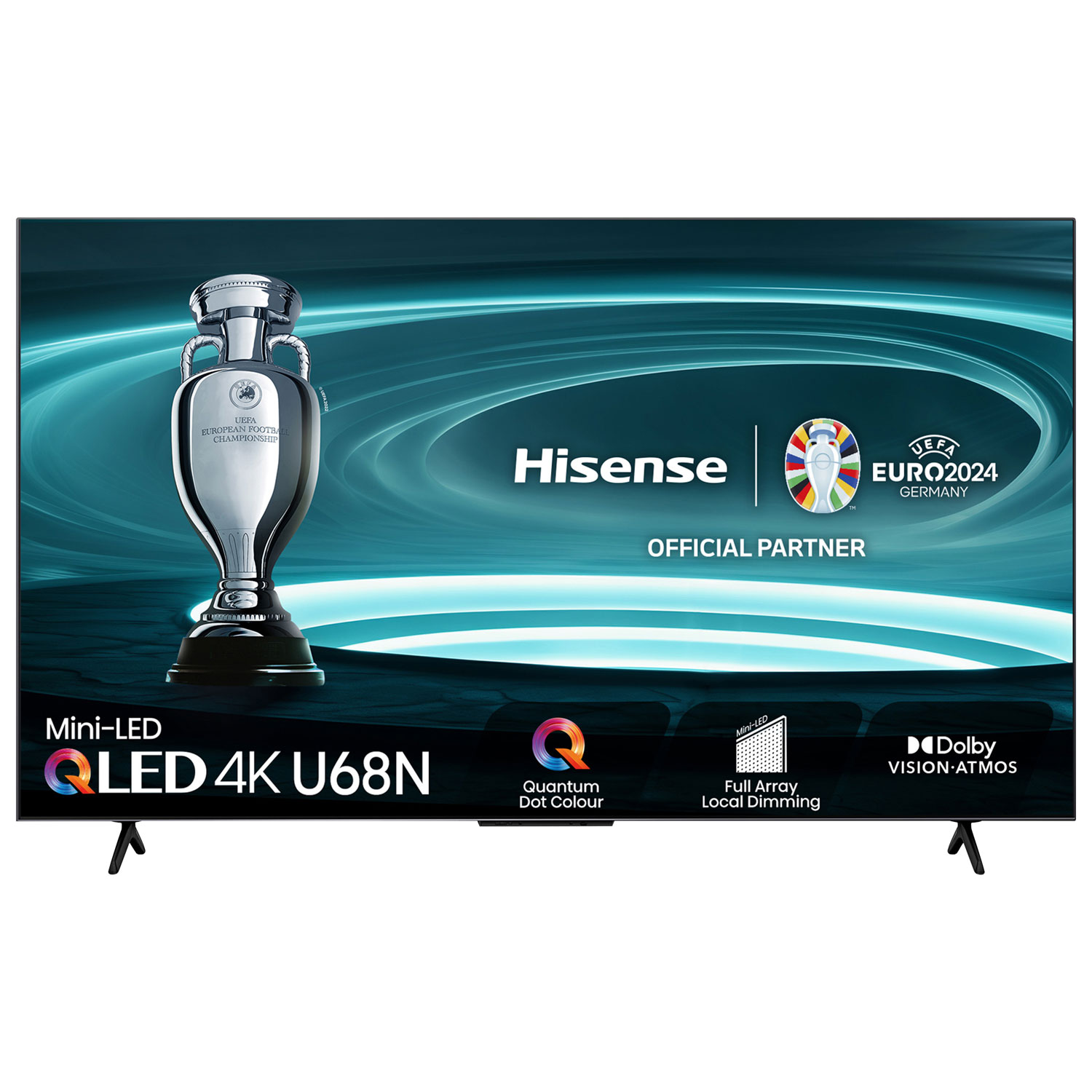 Hisense 55" 4K UHD HDR Mini LED QLED Smart Google TV (55U68N) - 2024