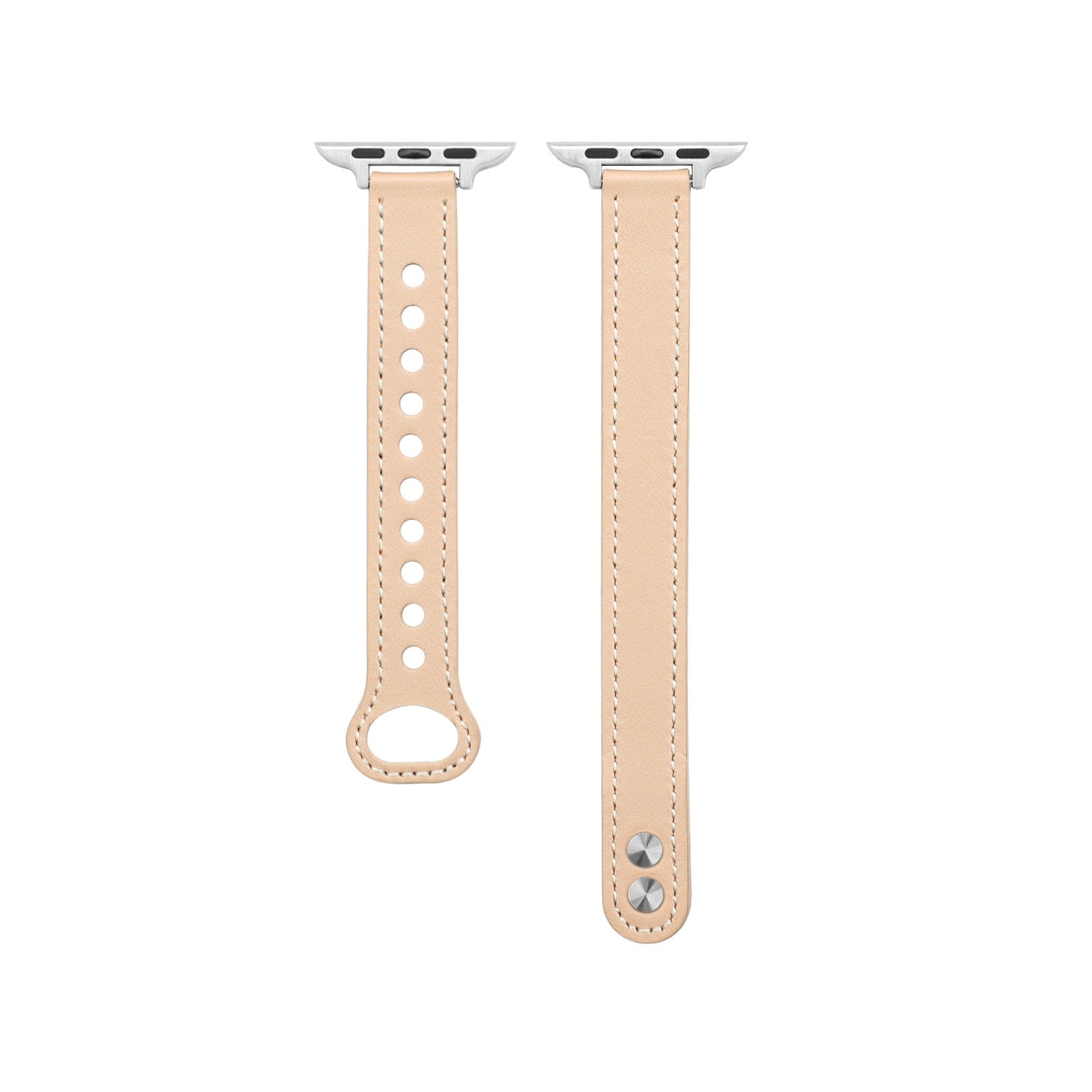 WFG Slim Dressy Leather Band for Apple Watch -38/40/41 - Brown