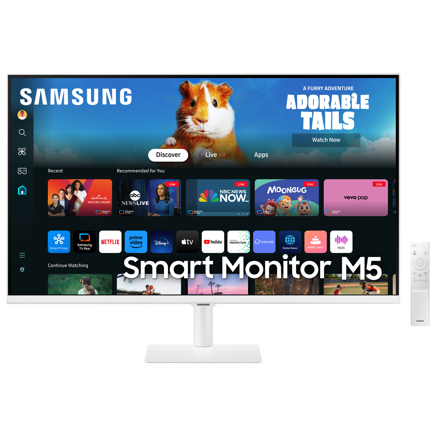 Samsung 27" FHD 60Hz 4ms GTG VA LCD Gaming Monitor (LS27DM501ENXZA) - White