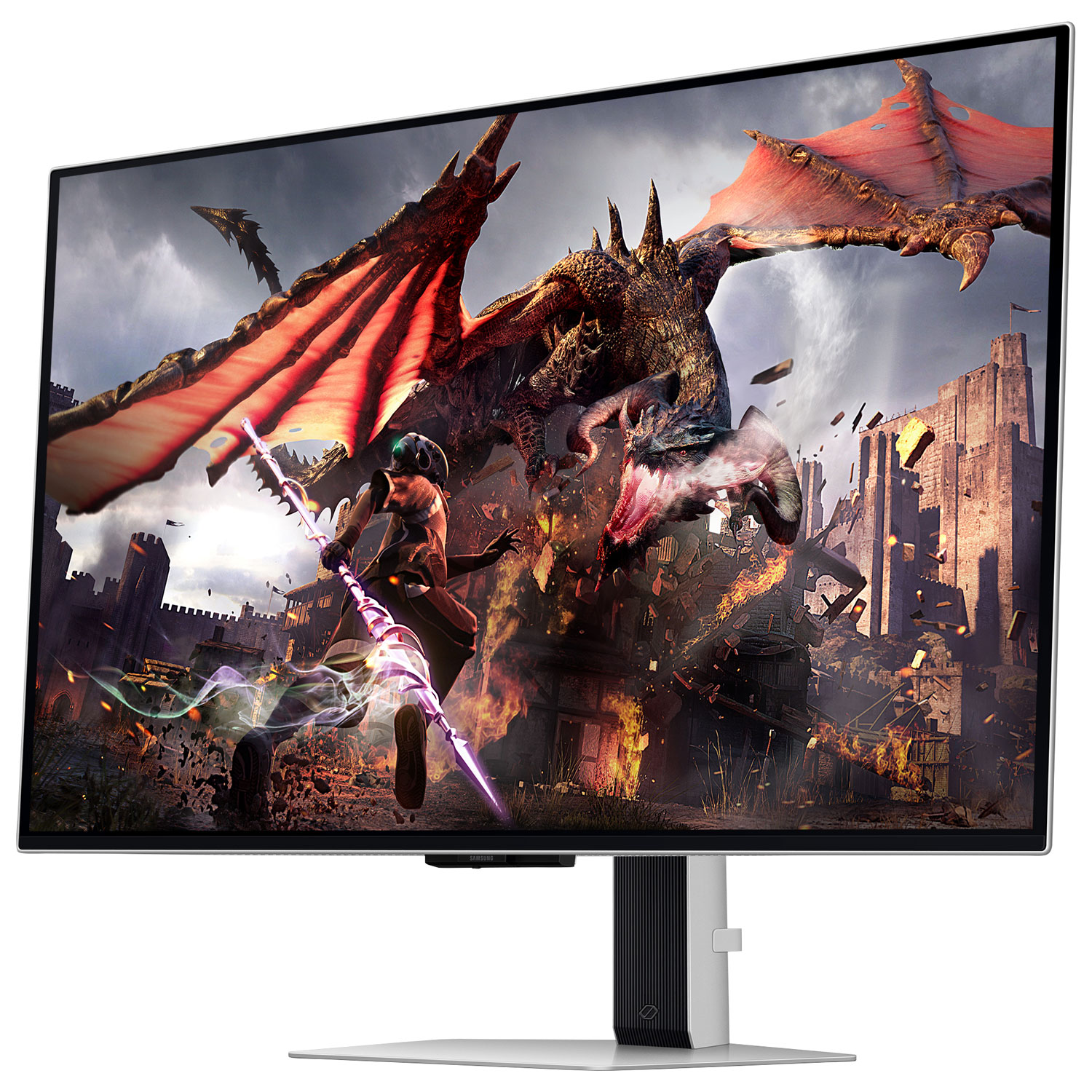 Moniteur DELO UHD 4K gàg 0,03 ms 240 Hz FreeSync/G-Sync 32 po de Samsung - Blanc
